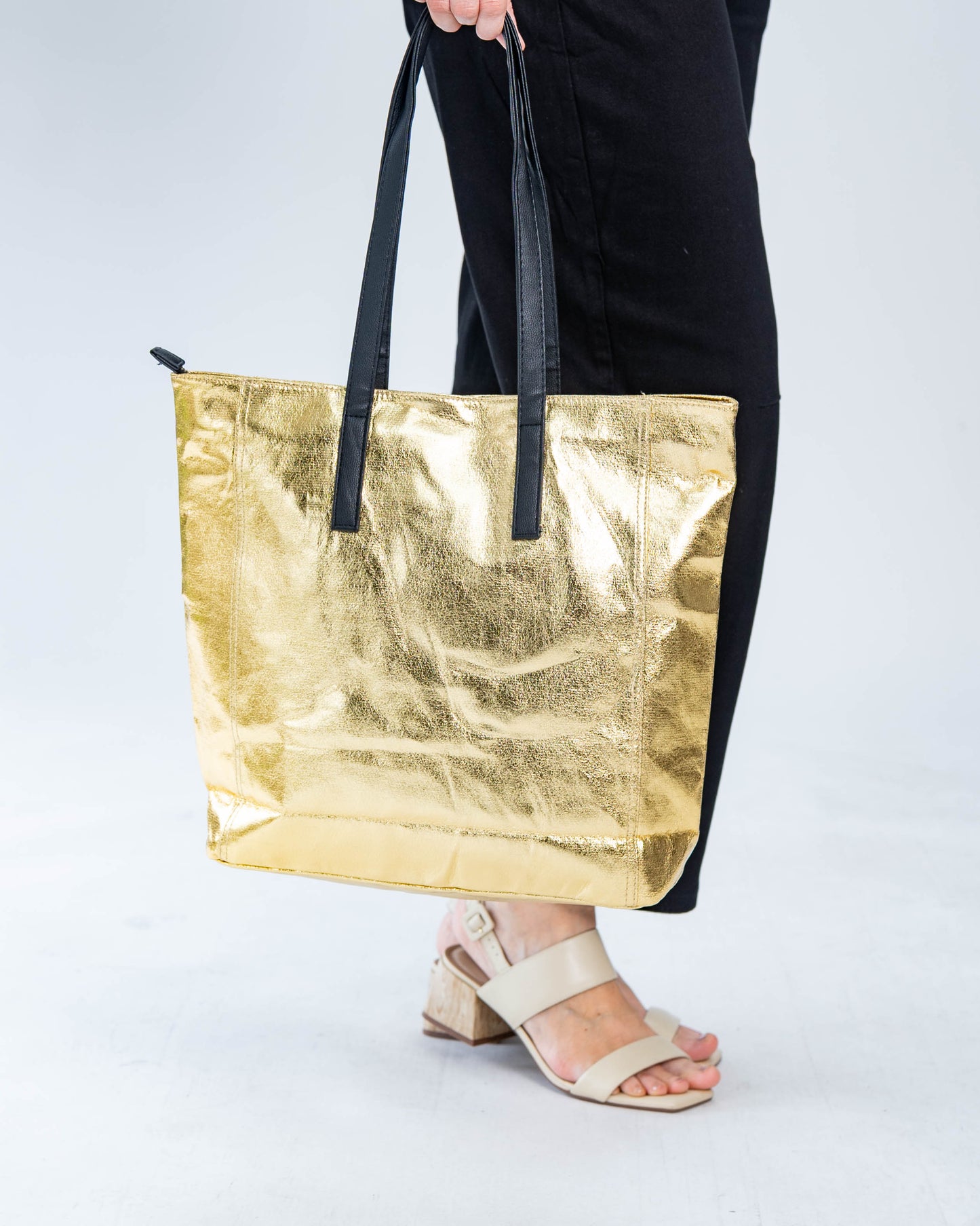 Bolso Metalizado Dorado