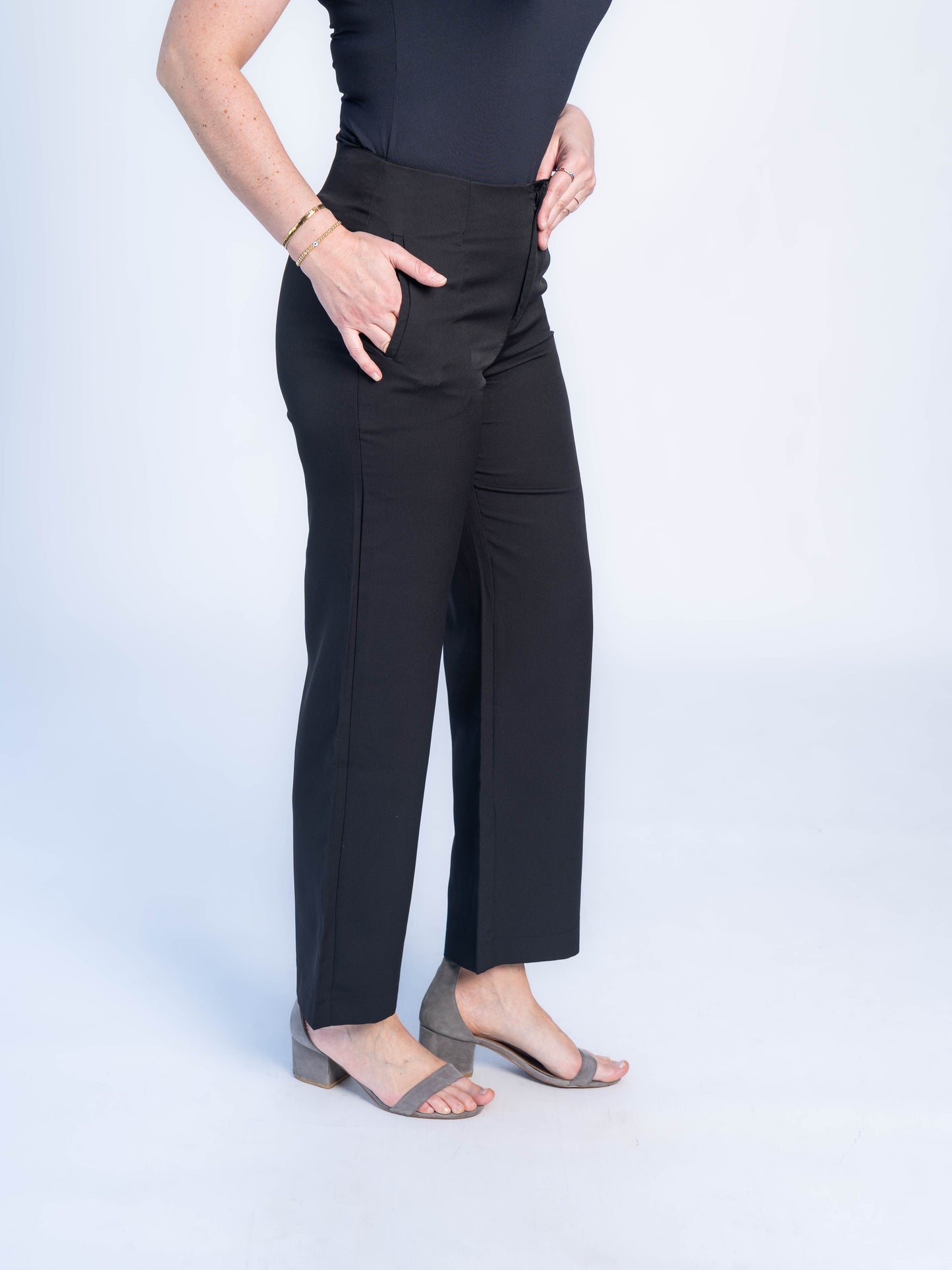 Pantalón Negro Sin Pretina