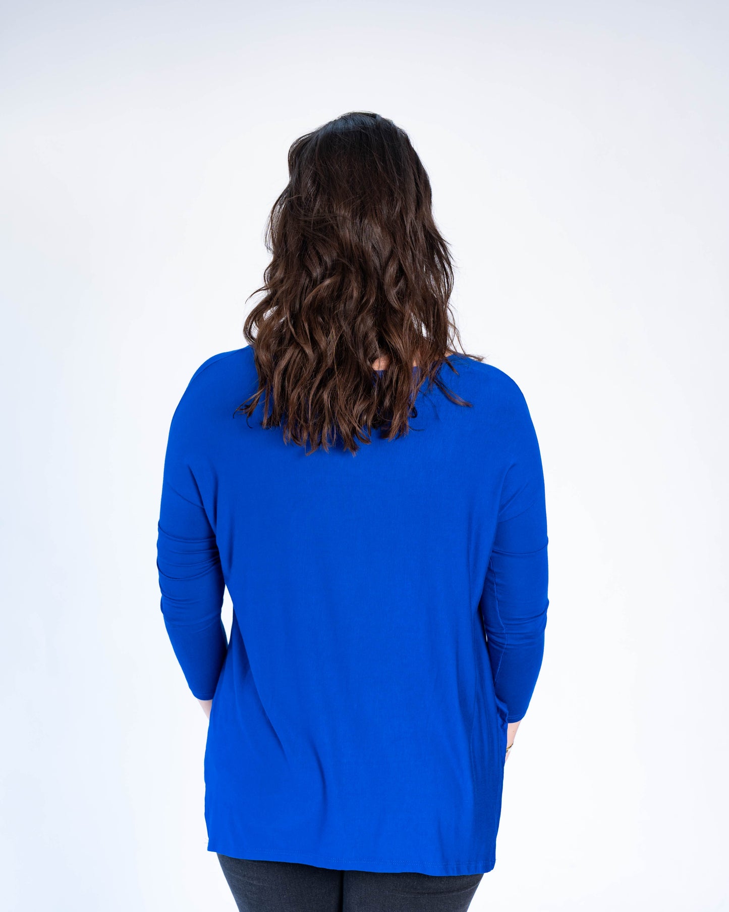 Polera básica cony azul rey