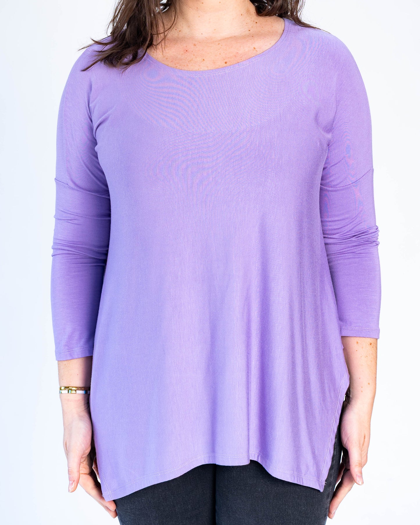 Polera basica cony lila