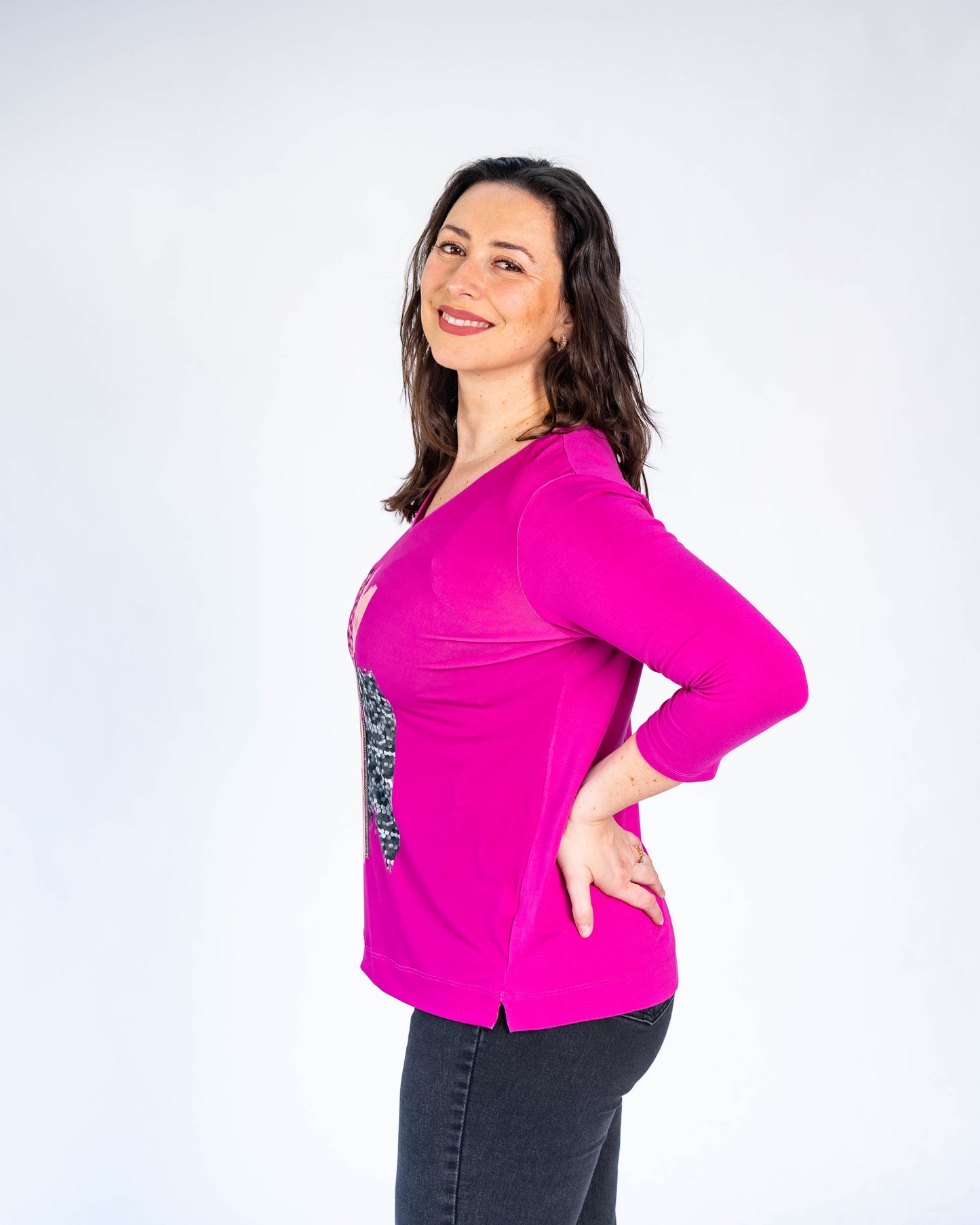 Polera Rewrite Magenta