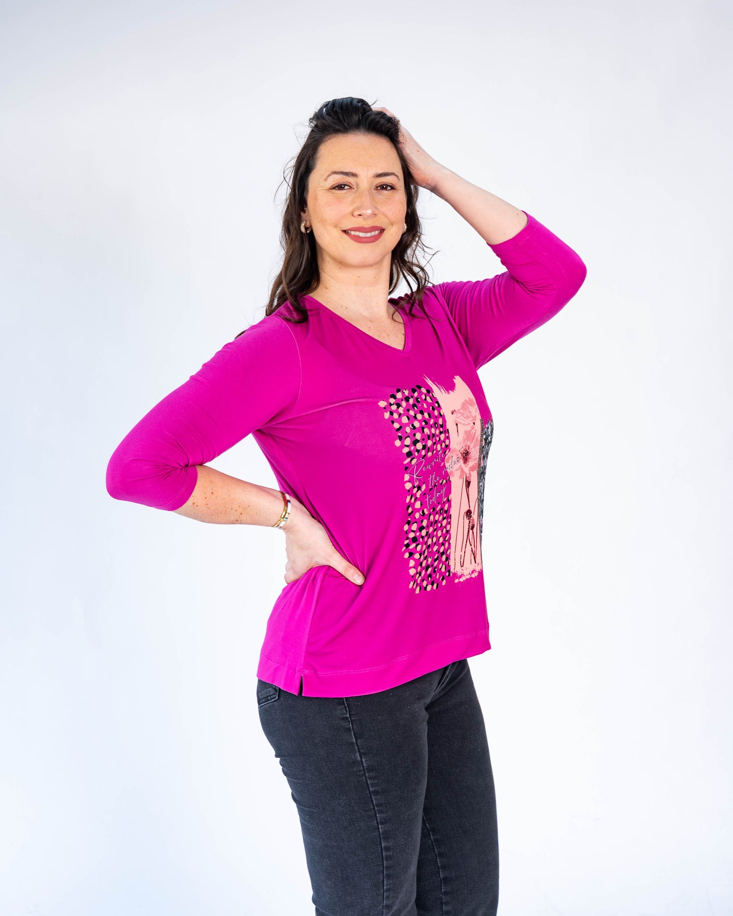Polera Rewrite Magenta