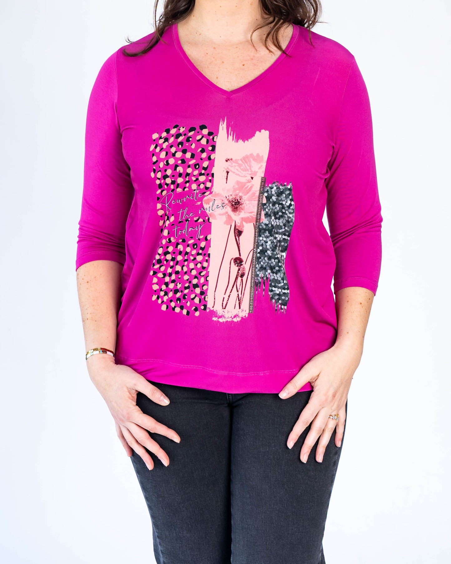 Polera Rewrite Magenta