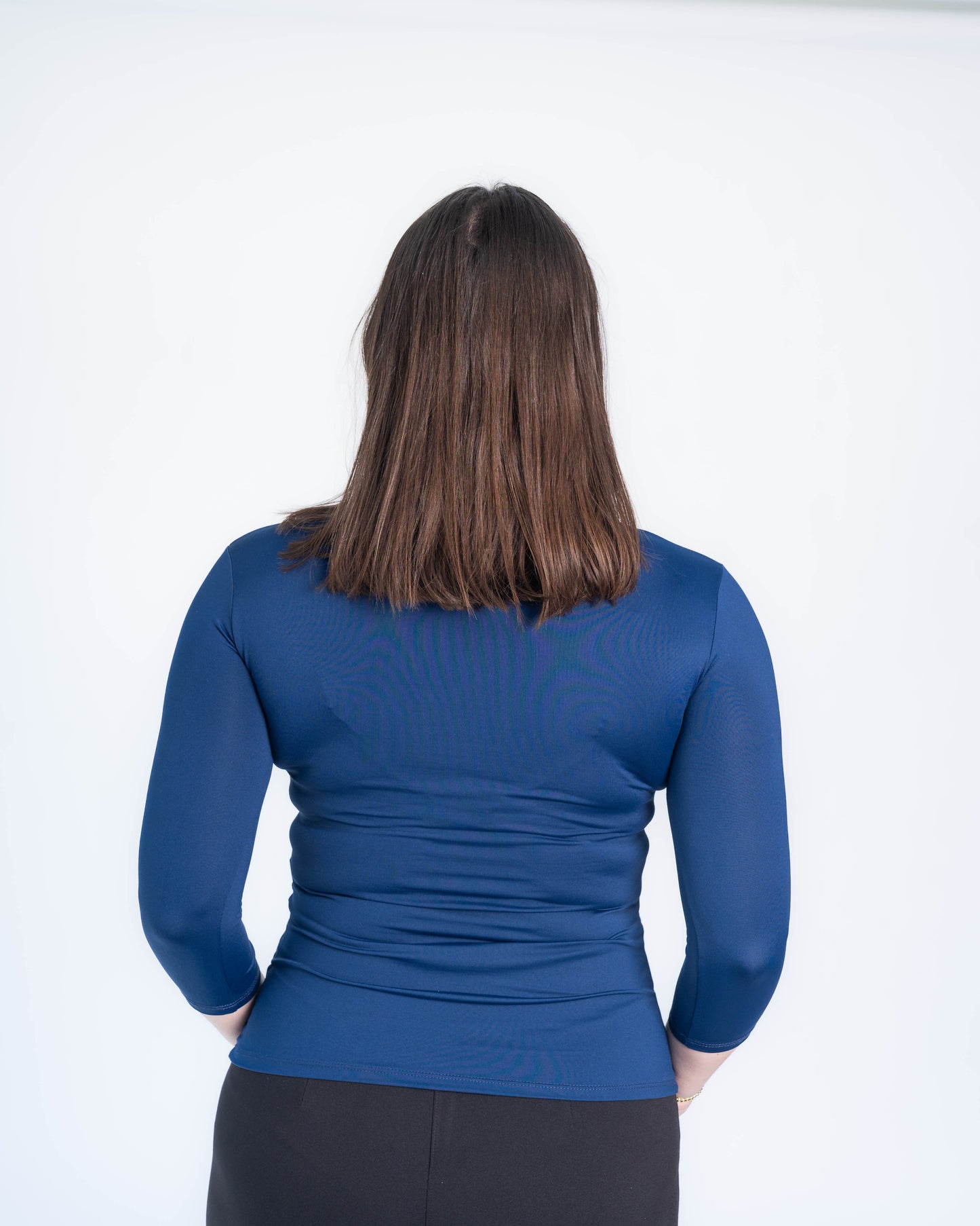 Polera Básica Carolina Azul