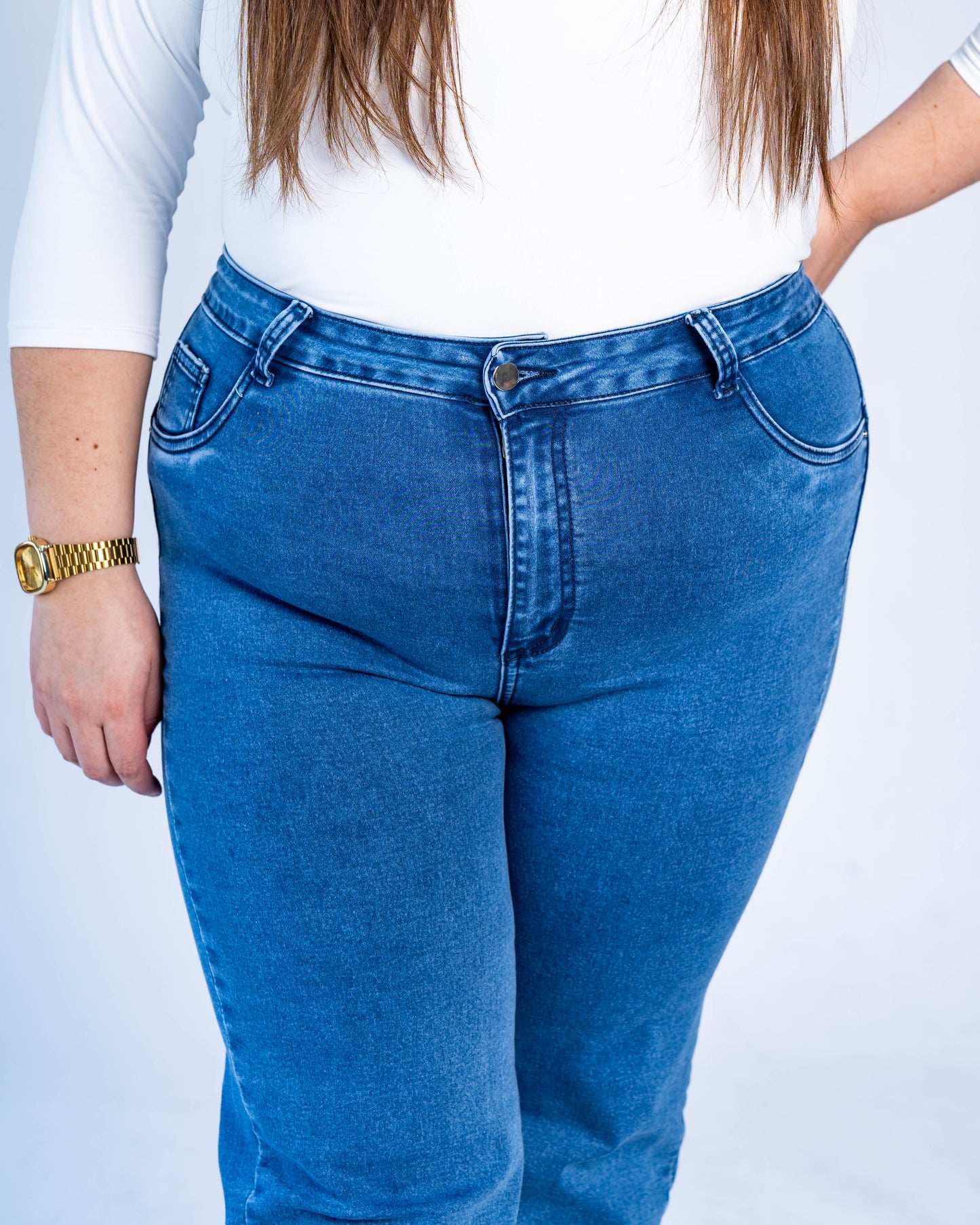 Jeans recto Infinito azul