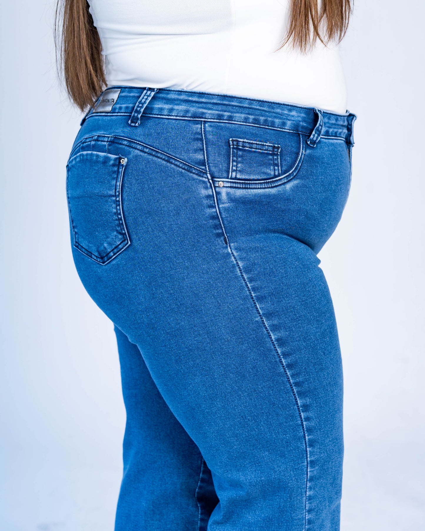 Jeans recto Infinito azul