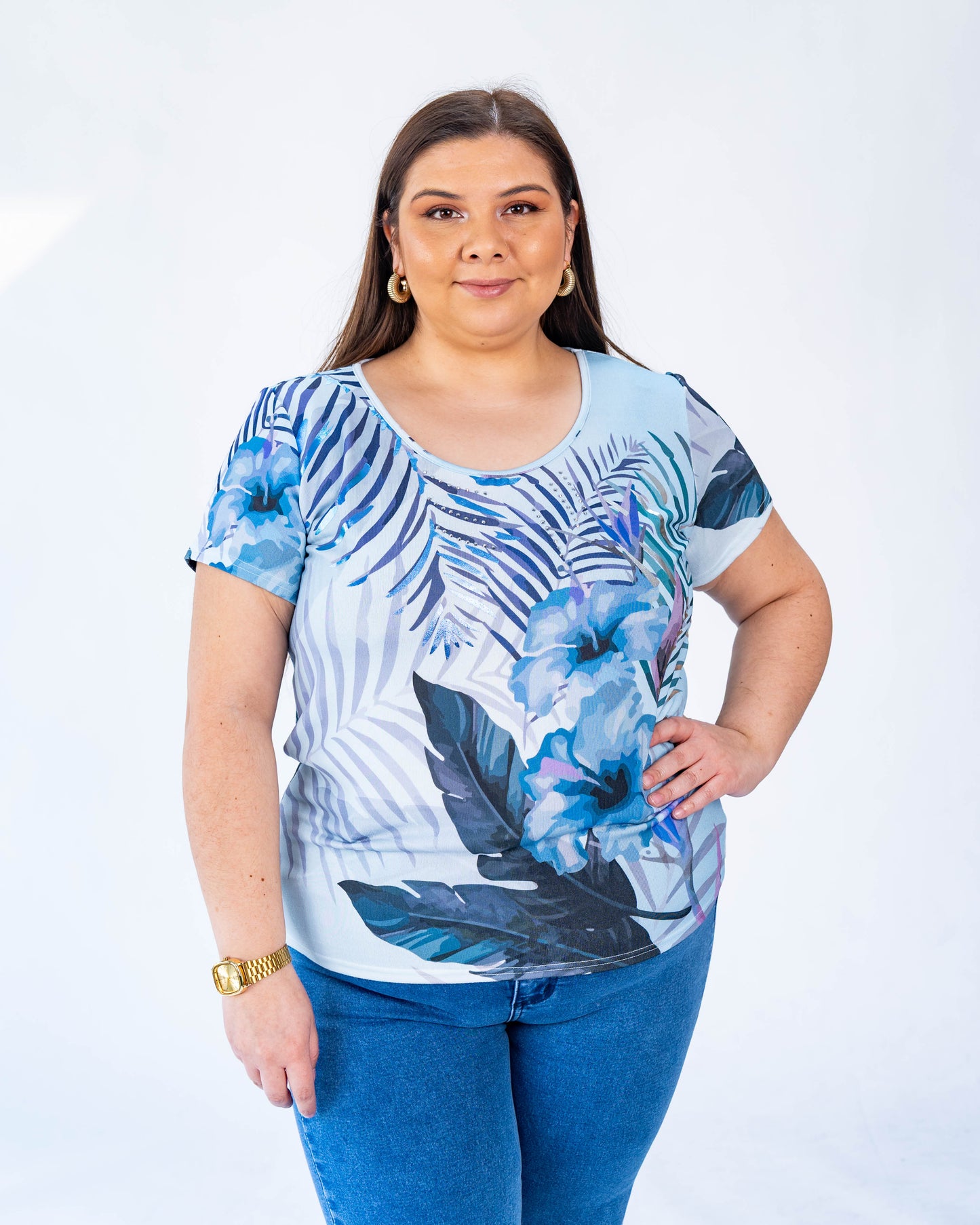 Polera Selva Azul