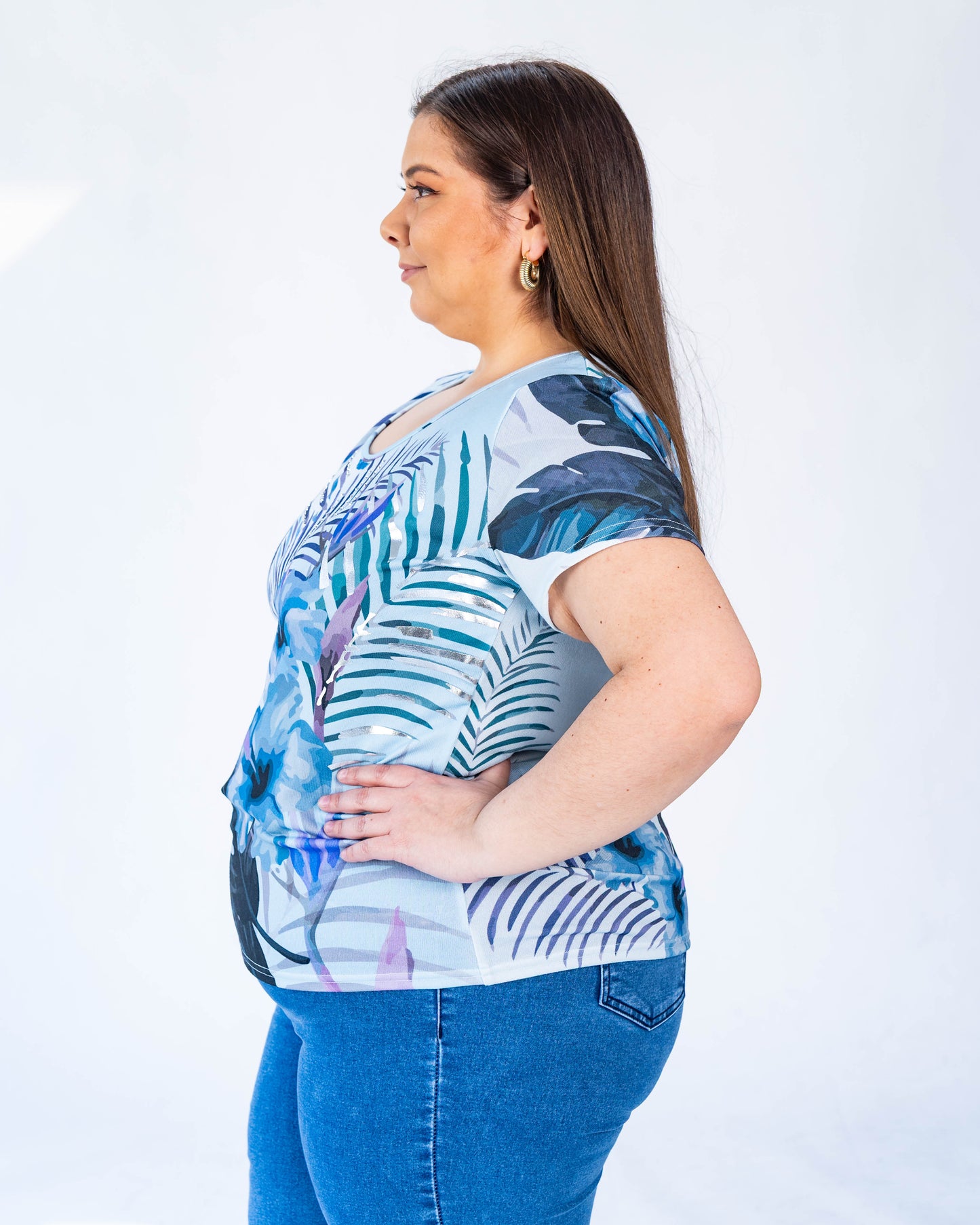 Polera Selva Azul