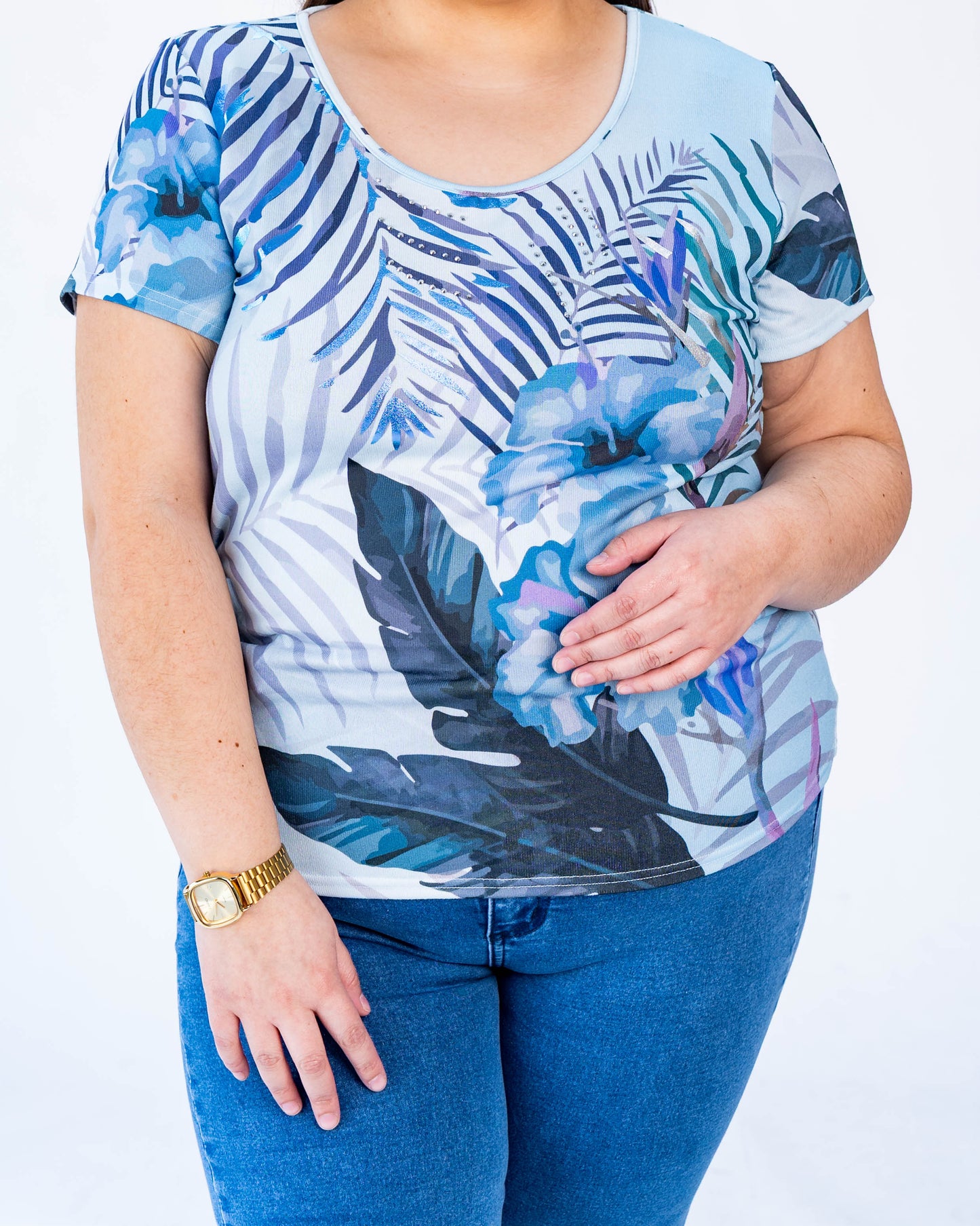 Polera Selva Azul