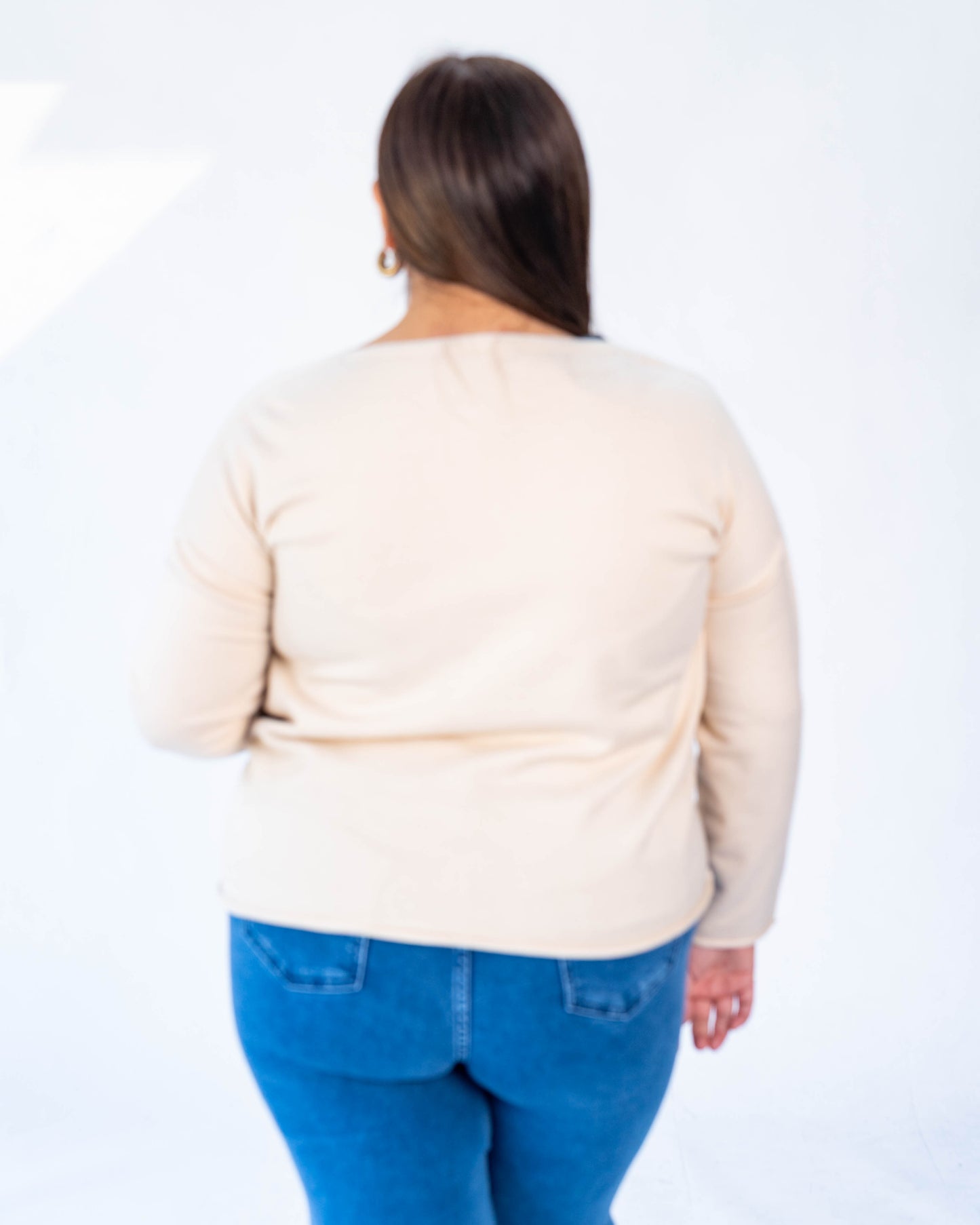 Sweater Brendita Corazones Beige