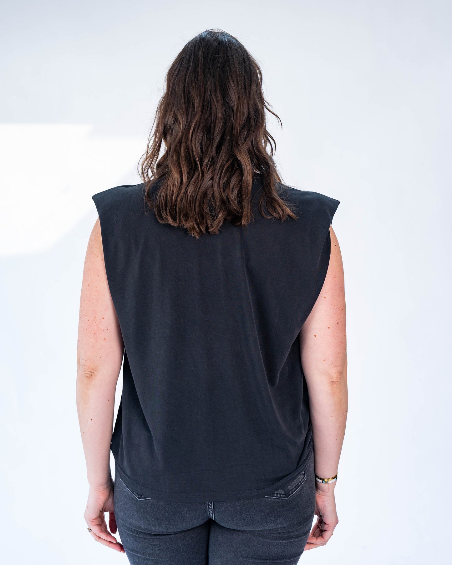 Polera Melanie brillos negro
