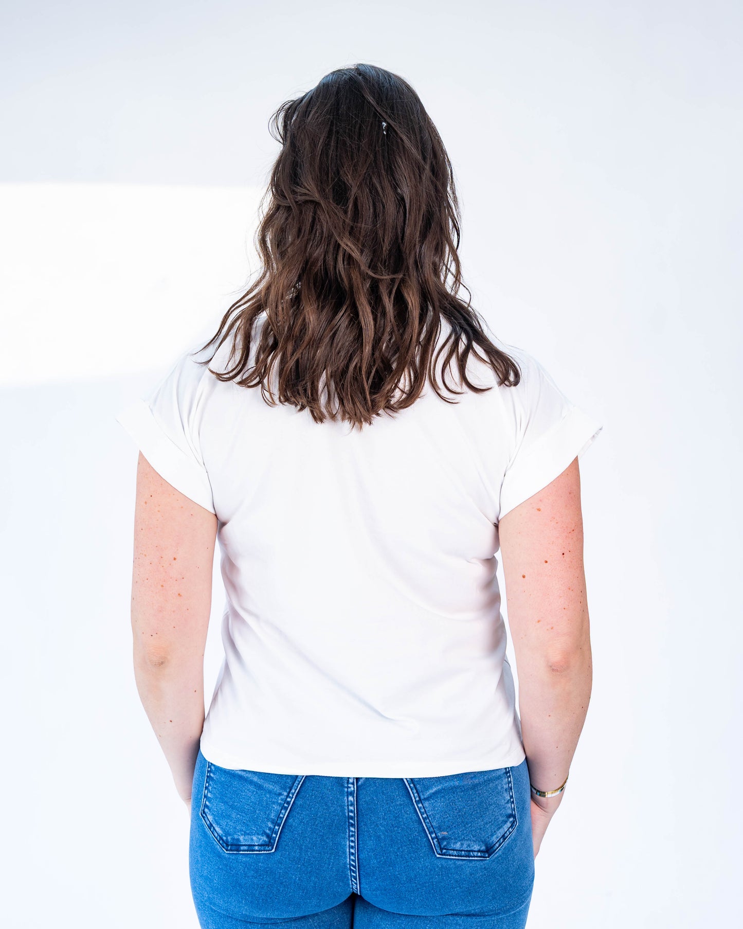 Polera love flour blanco