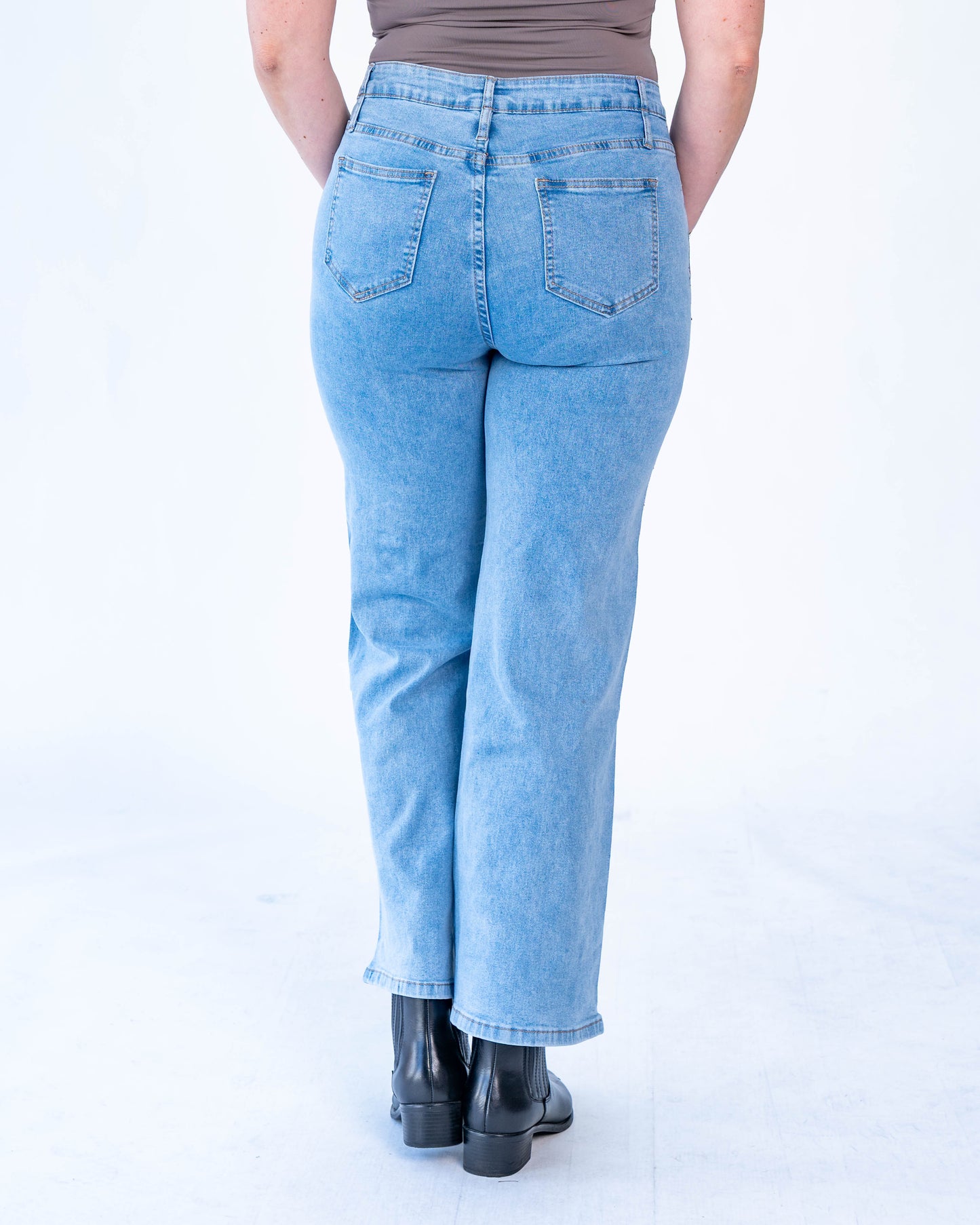 Jeans brillos beyonce azul claro