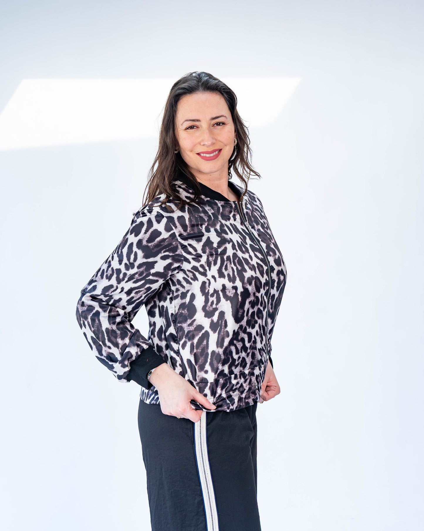 Bomber Eva animal print