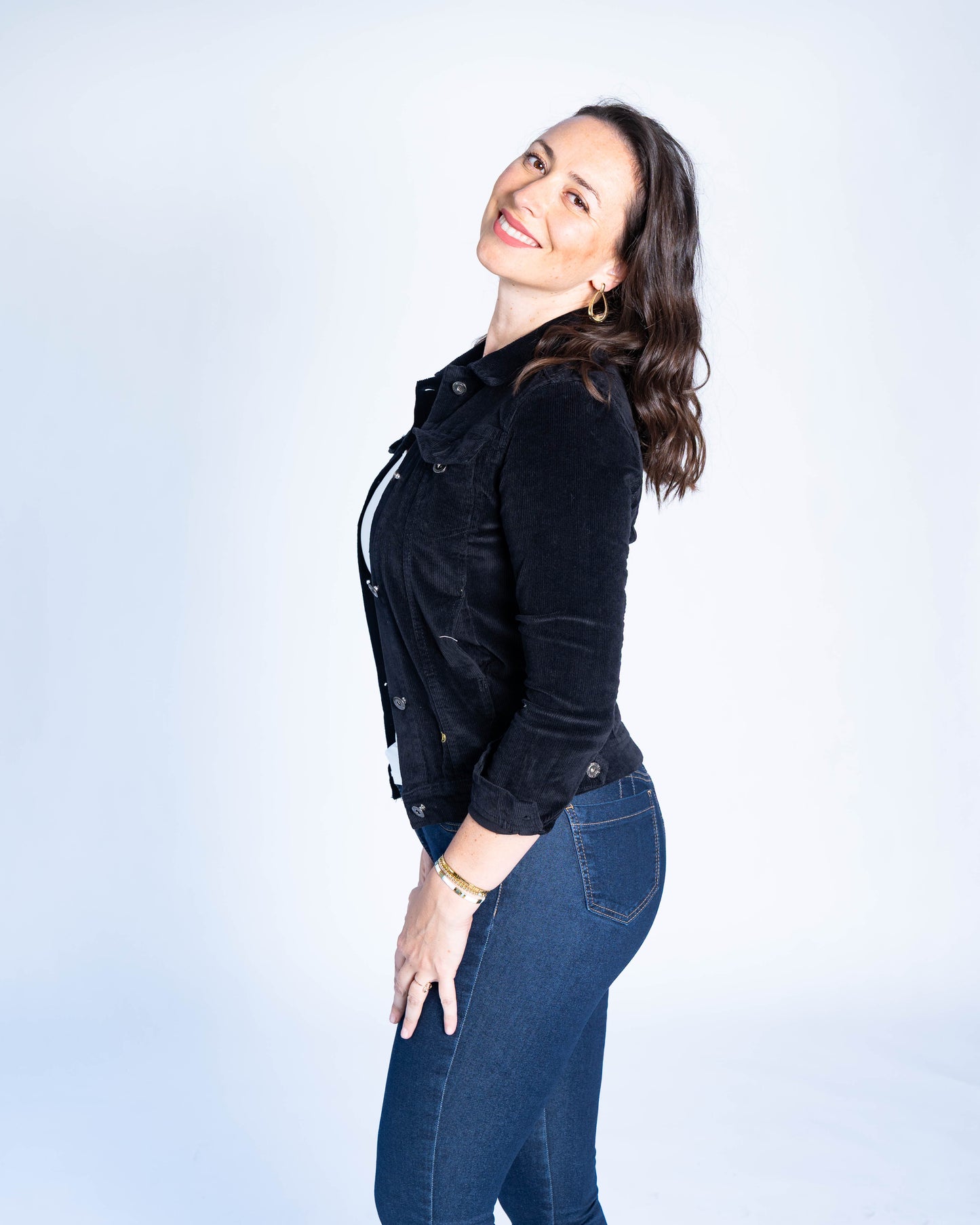 Chaqueta Cotele Negro