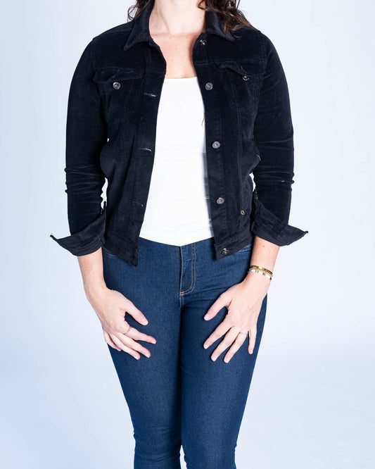 Chaqueta Cotele Negro