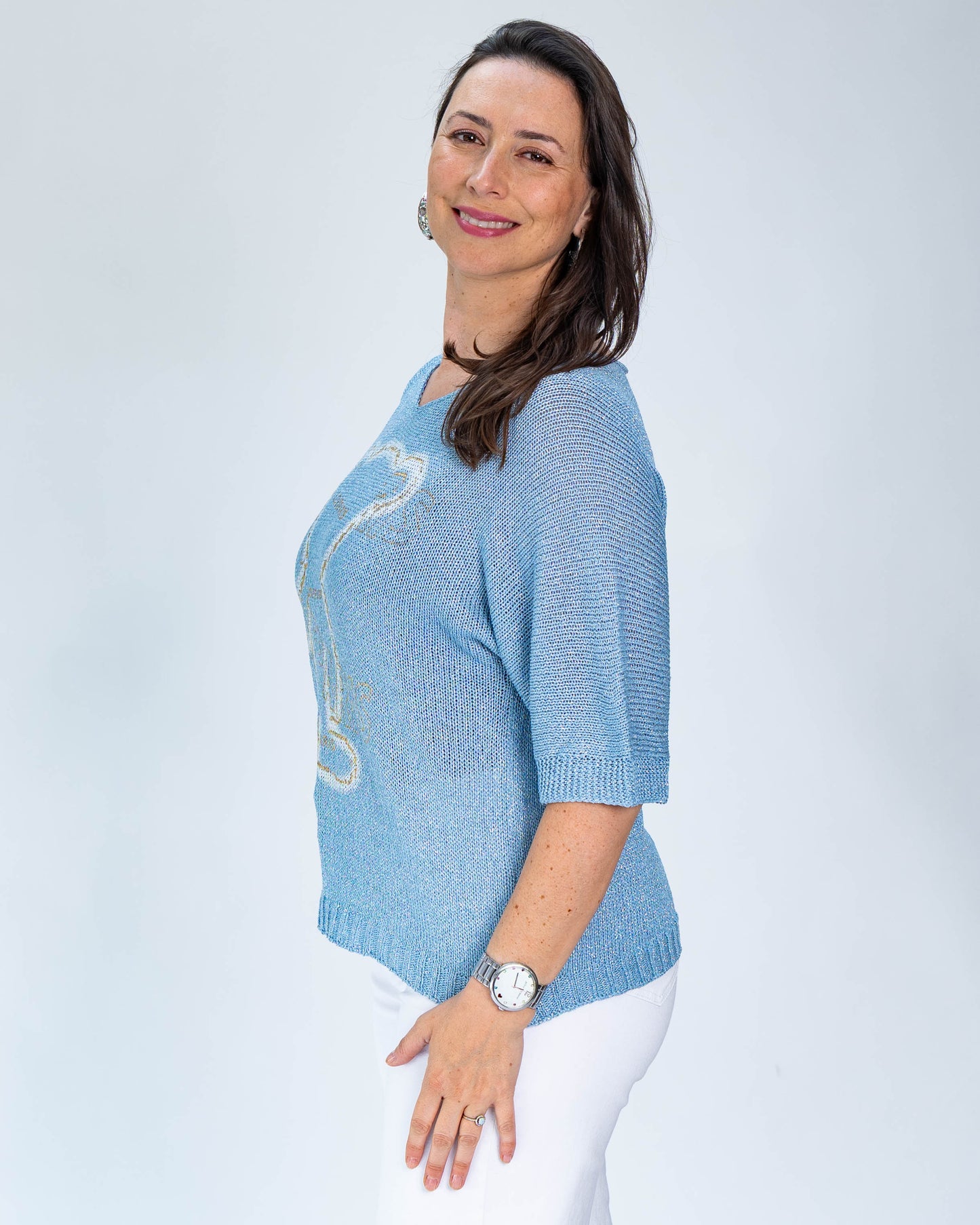 Sweater Hilo Osito Celeste