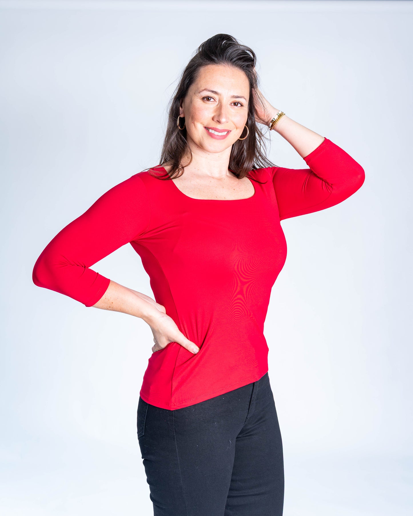 Polera Básica Carolina Roja