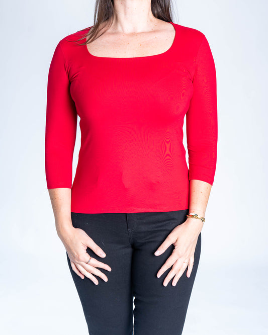 Polera Básica Carolina Roja