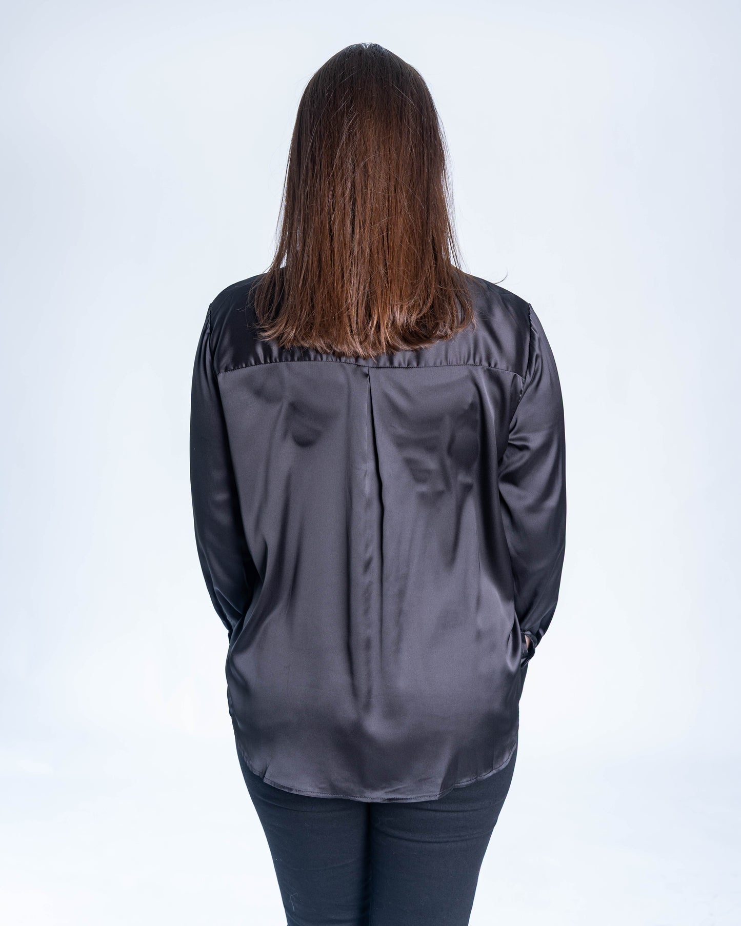 Blusa Satinada Polette Negra