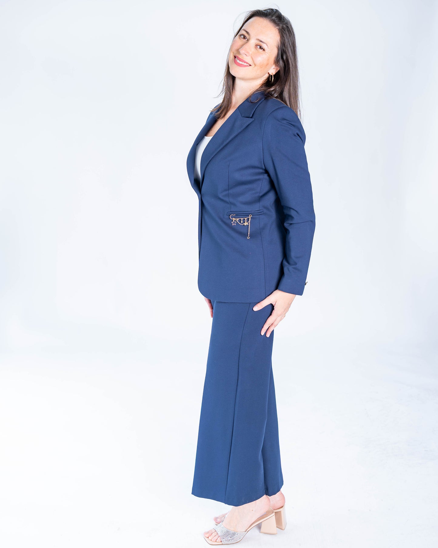 Blazer Velvet Azul Marino