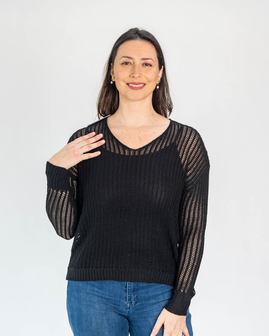 Sweater Luna Hilo Negro