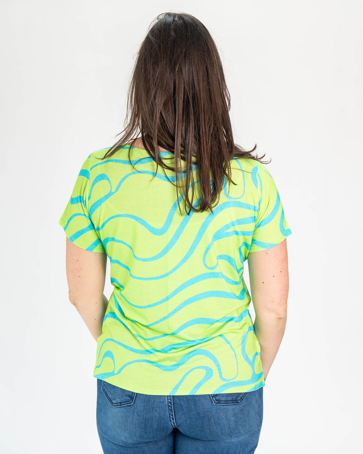 Polera BR Manga corta Aisha Verde
