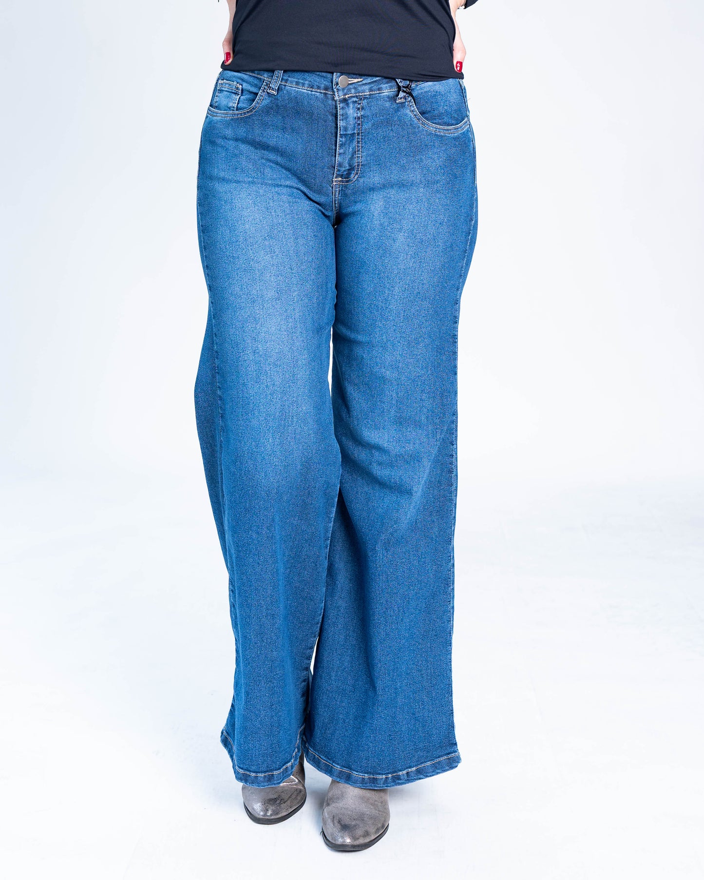 Jeans Palazzo Classic Azul
