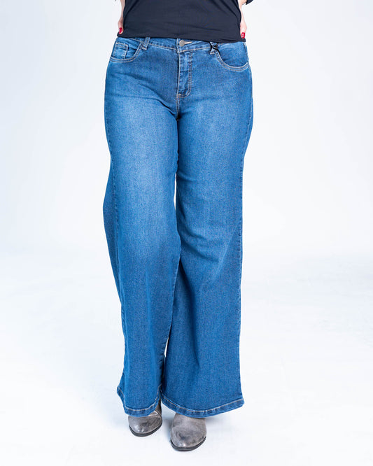 Jeans Palazzo Classic Azul
