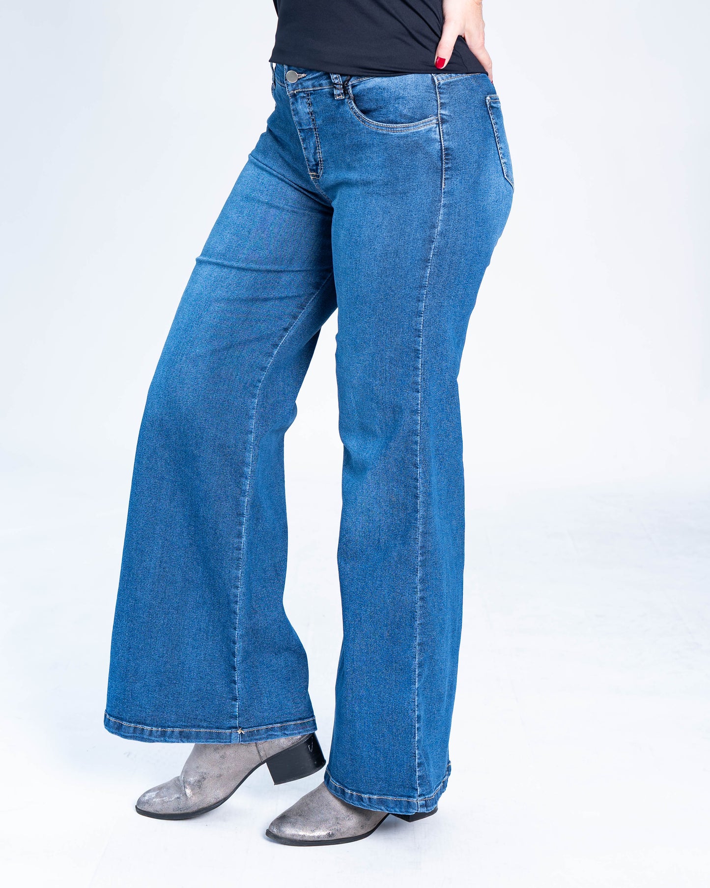 Jeans Palazzo Classic Azul