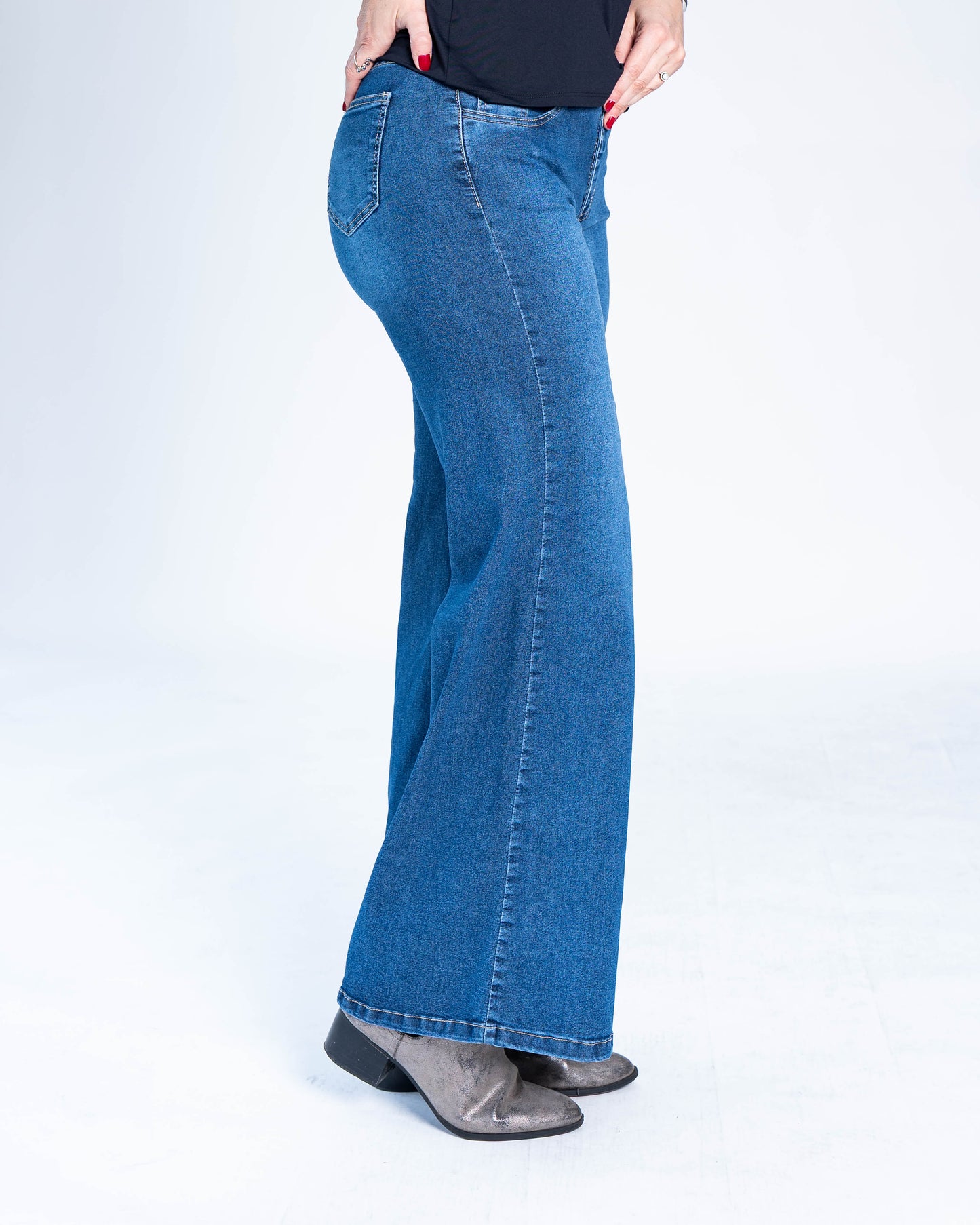 Jeans Palazzo Classic Azul