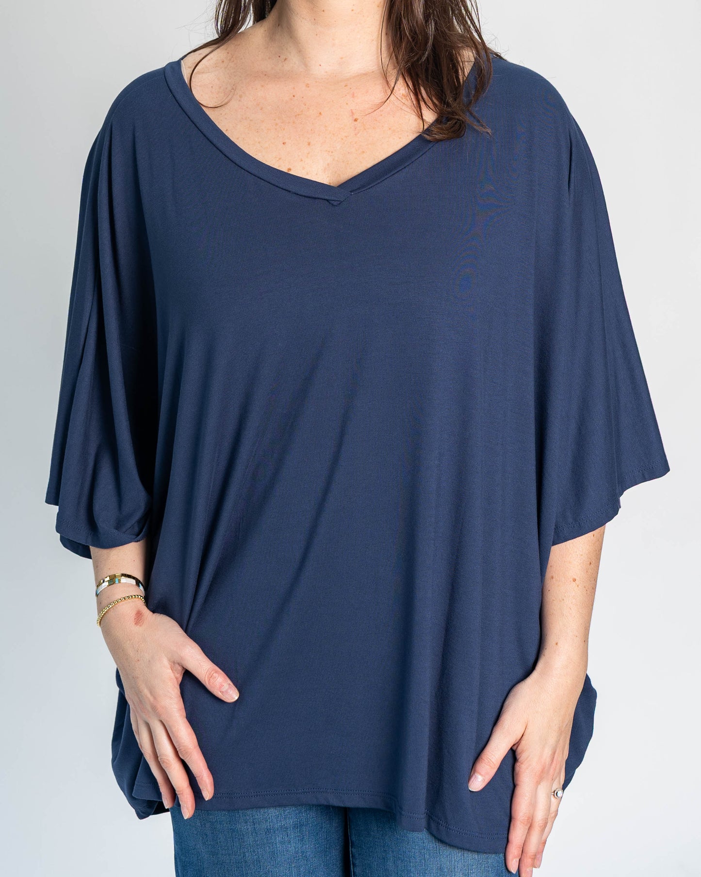 Polera Brasileña Joanna Azul