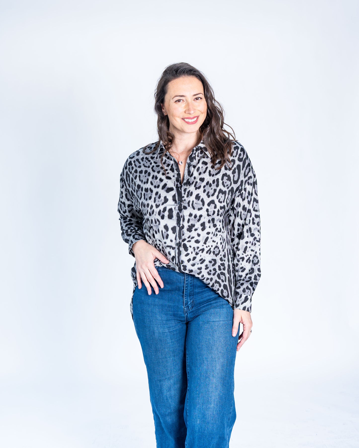 Blusa Jenny Print Gris