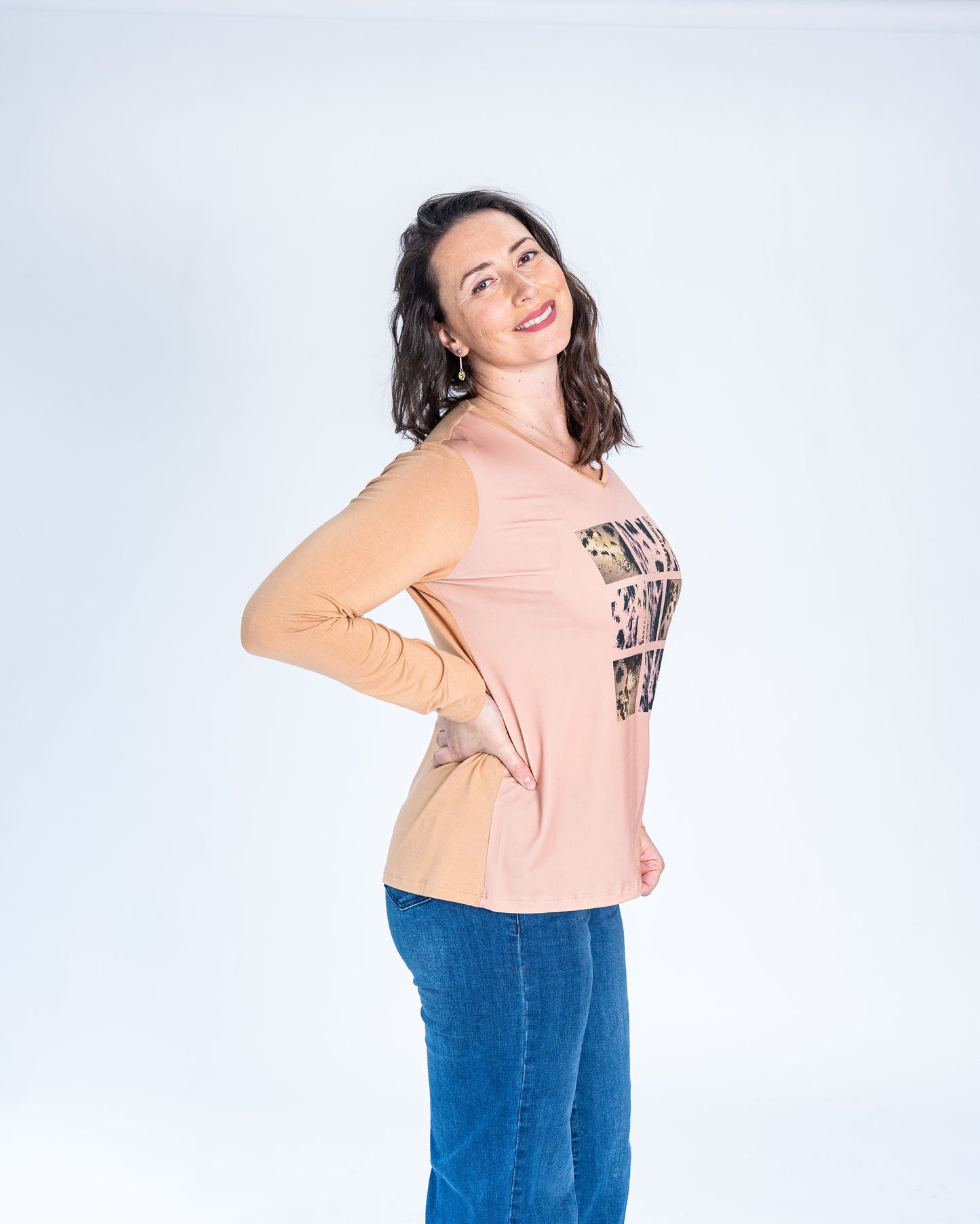 Polera Denisse Cafe