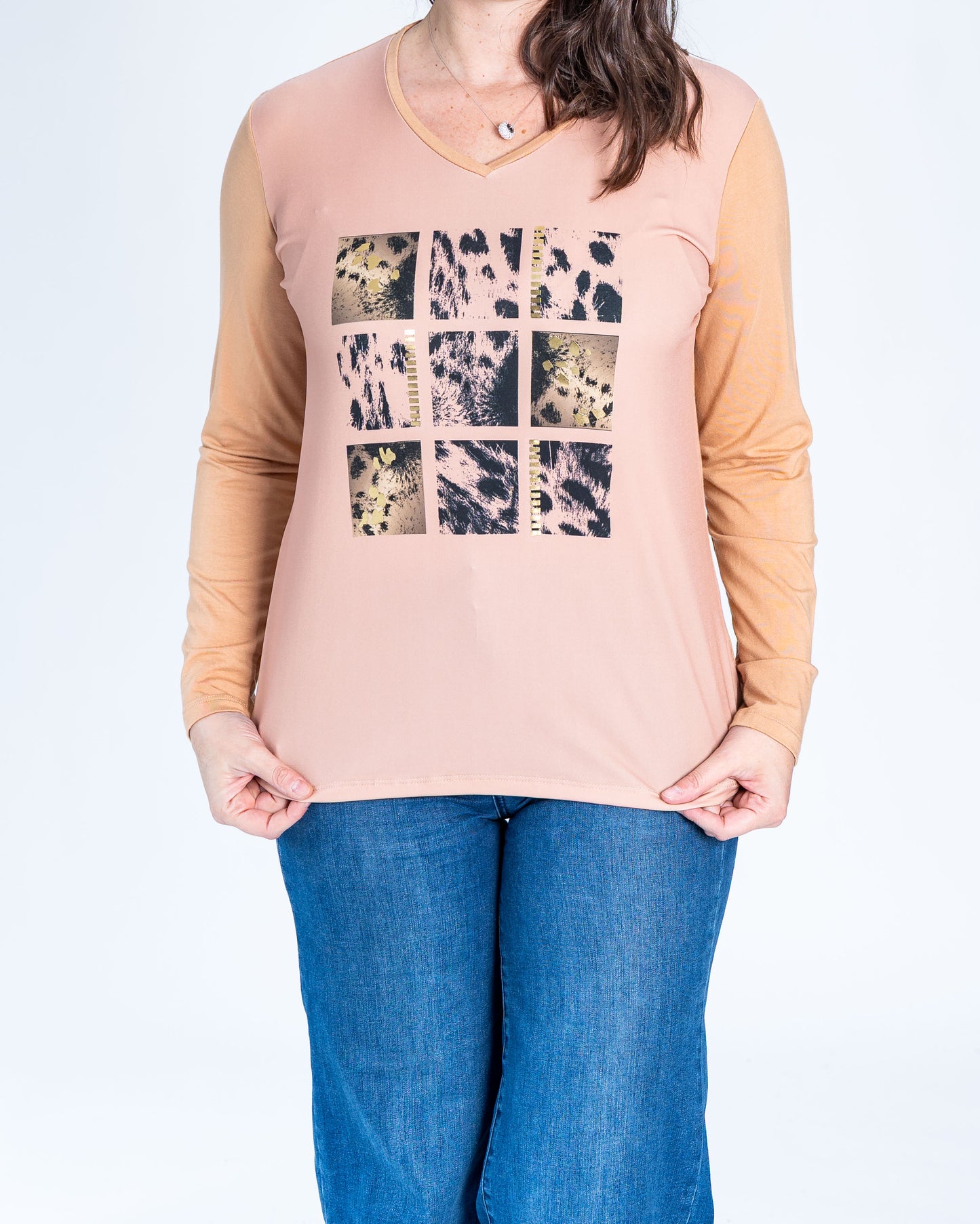Polera Denisse Cafe