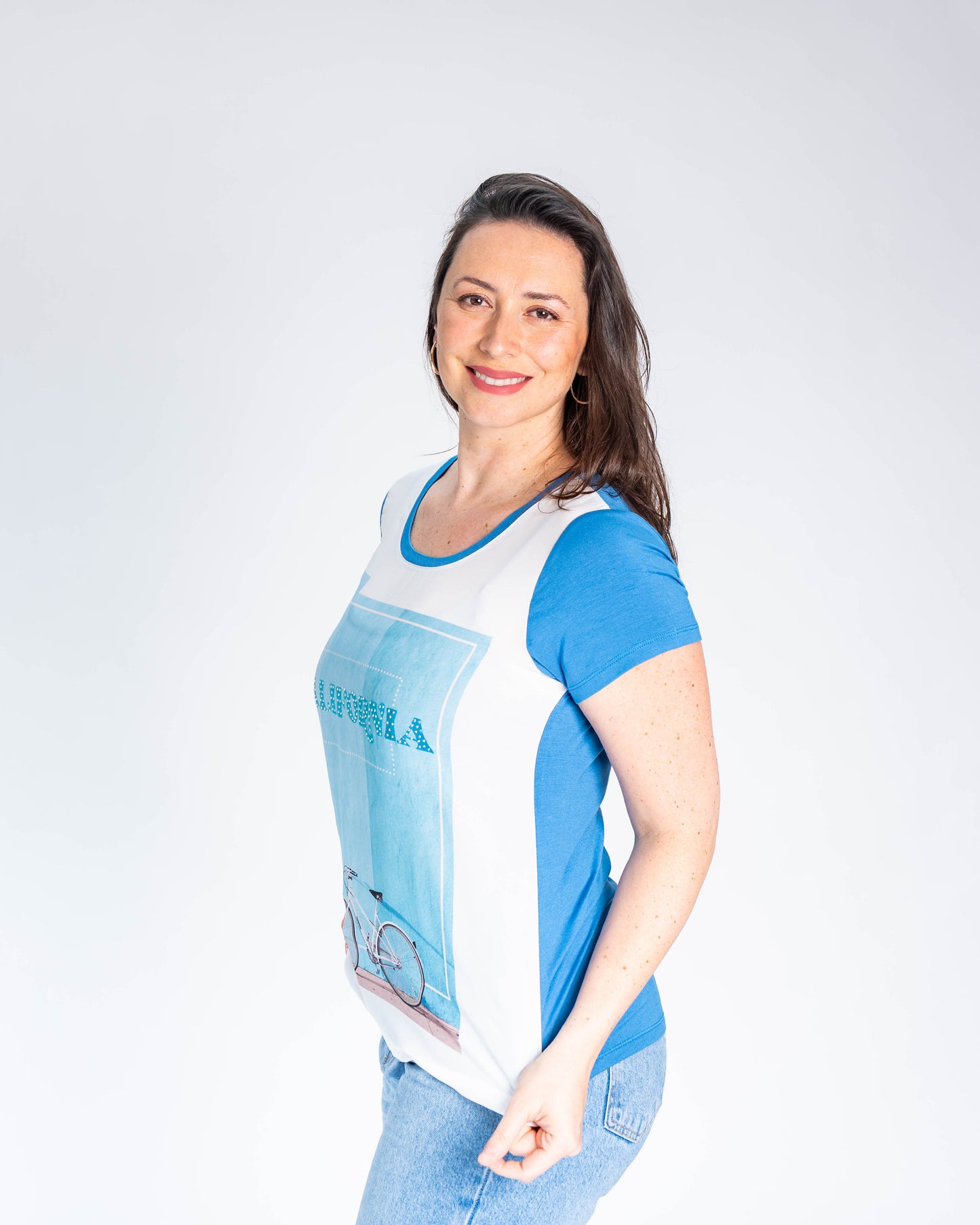 Polera BR Natalia Celeste