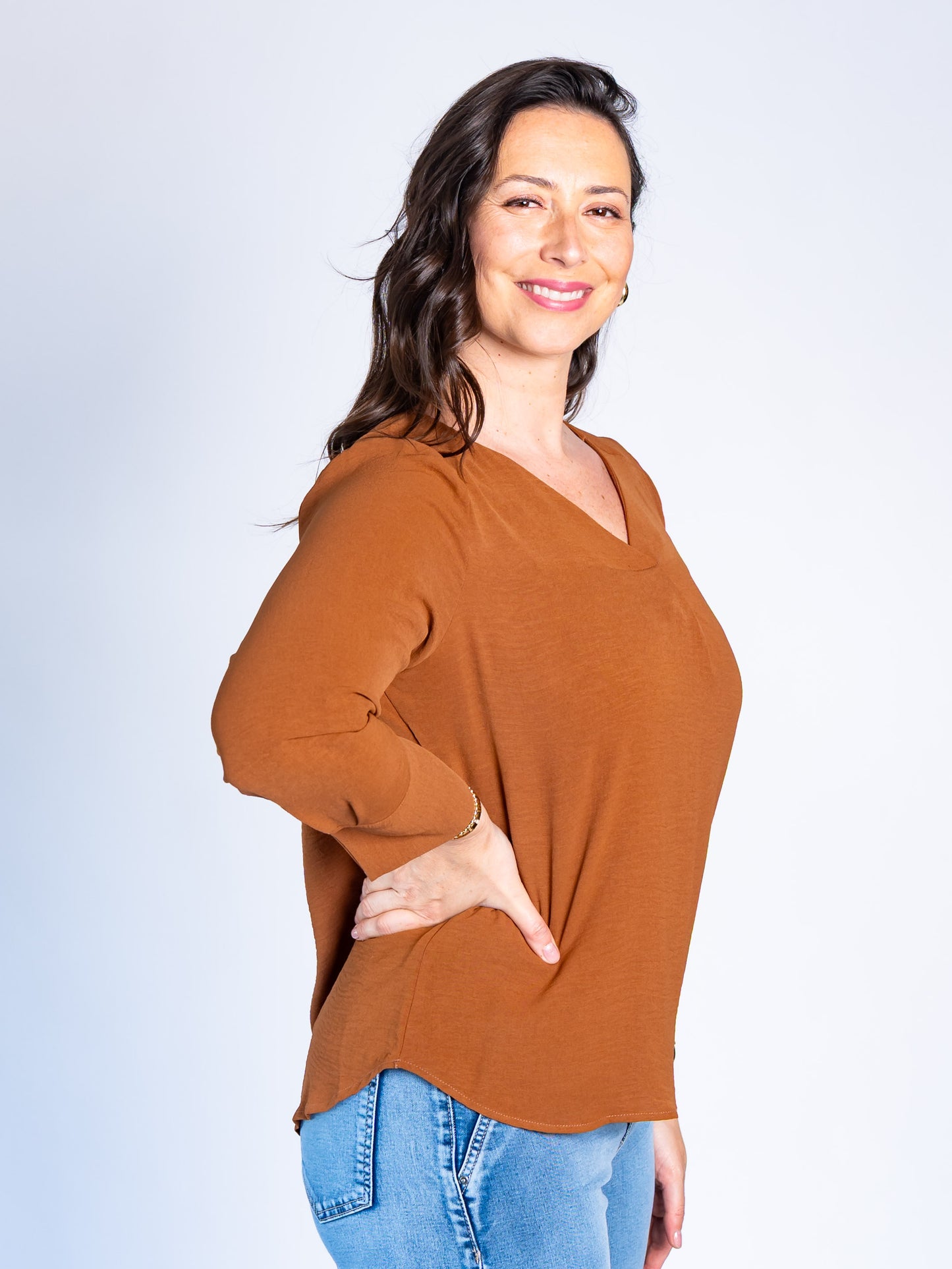 Blusa Lisa Lety Camel