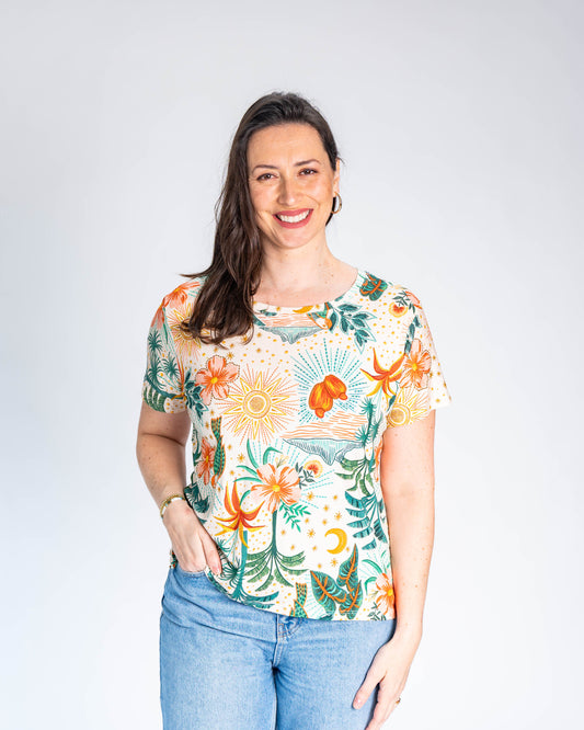 Polera BR Catalina Flores Calipso