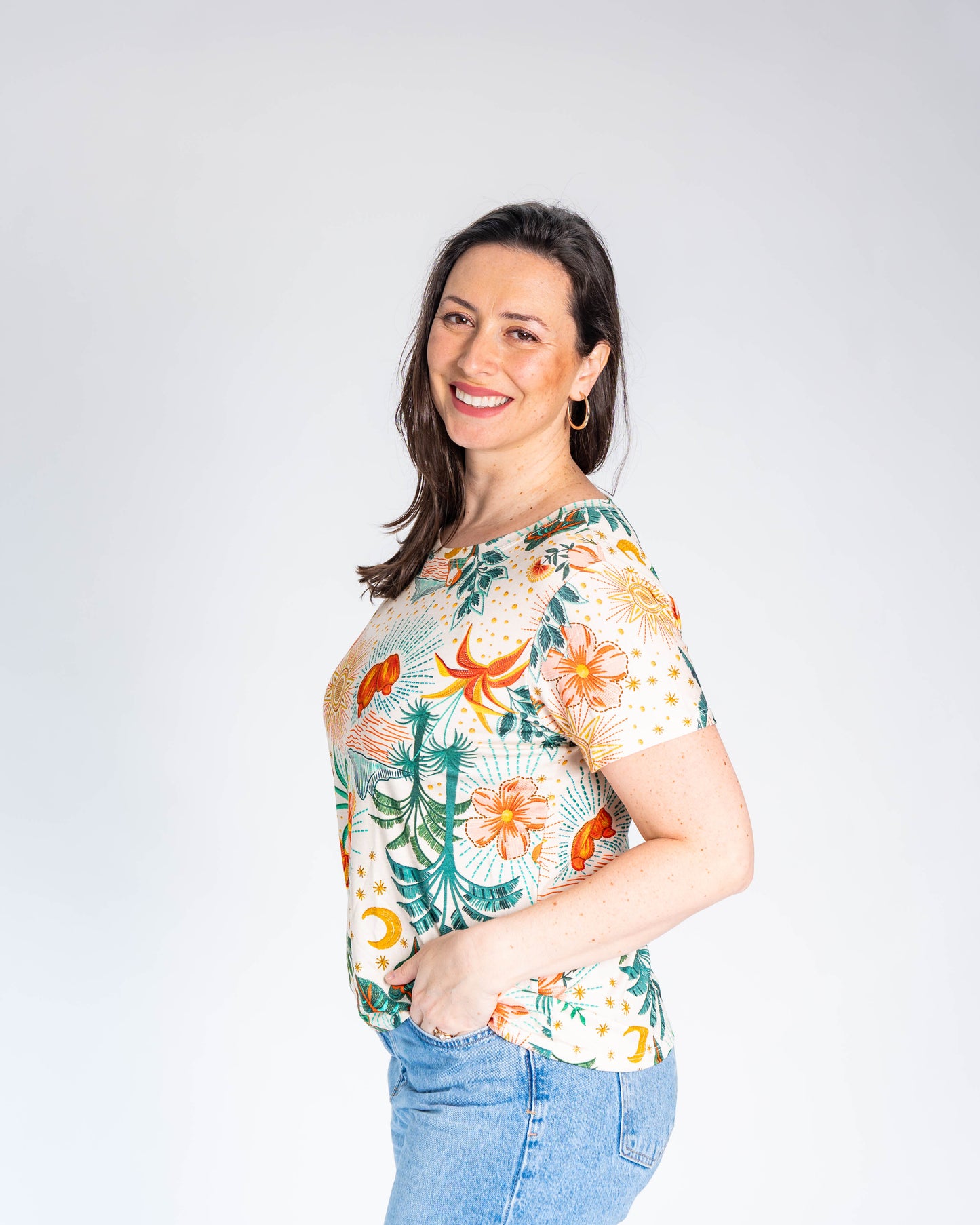 Polera BR Catalina Flores Calipso