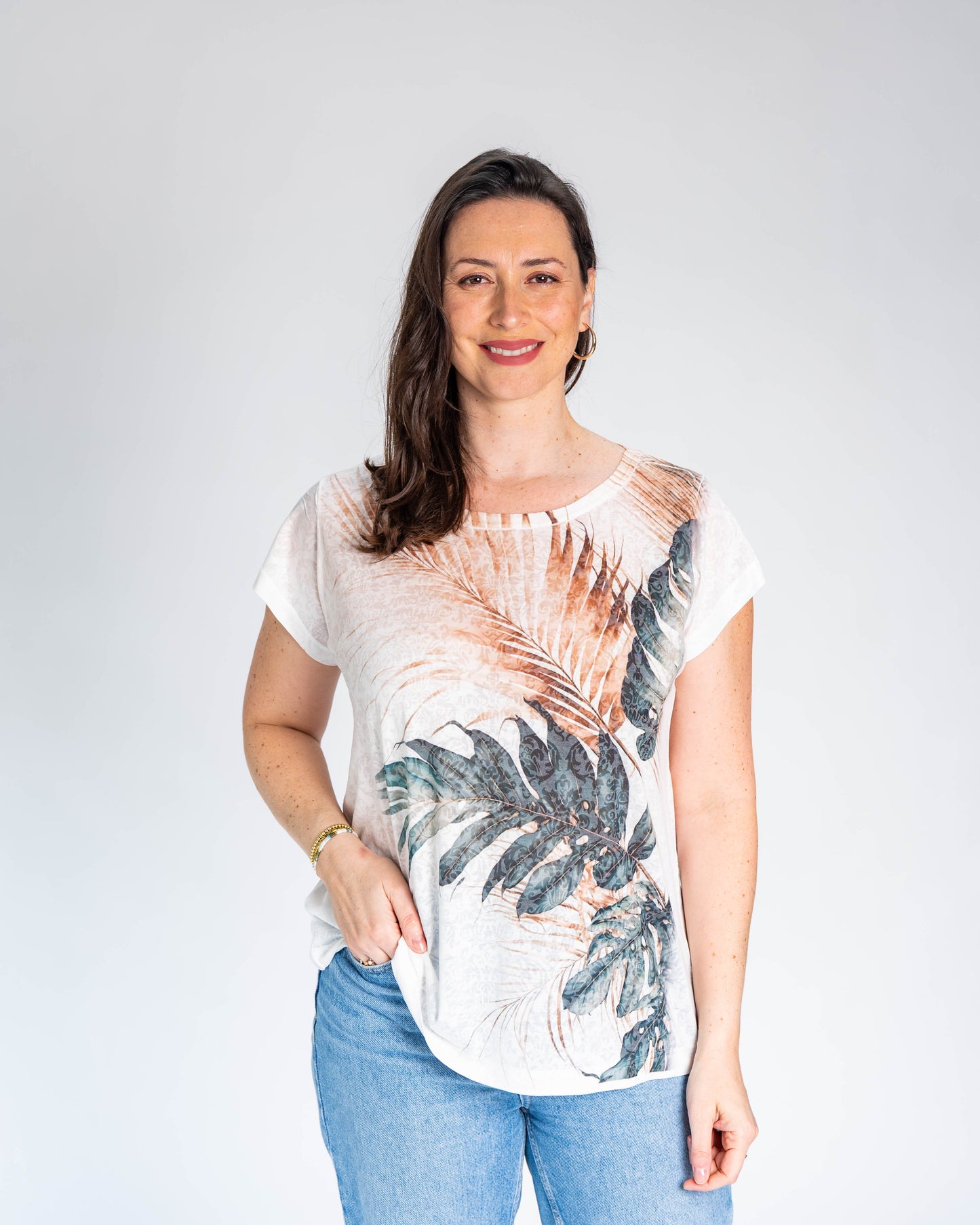 Polera BR Aline Hojas