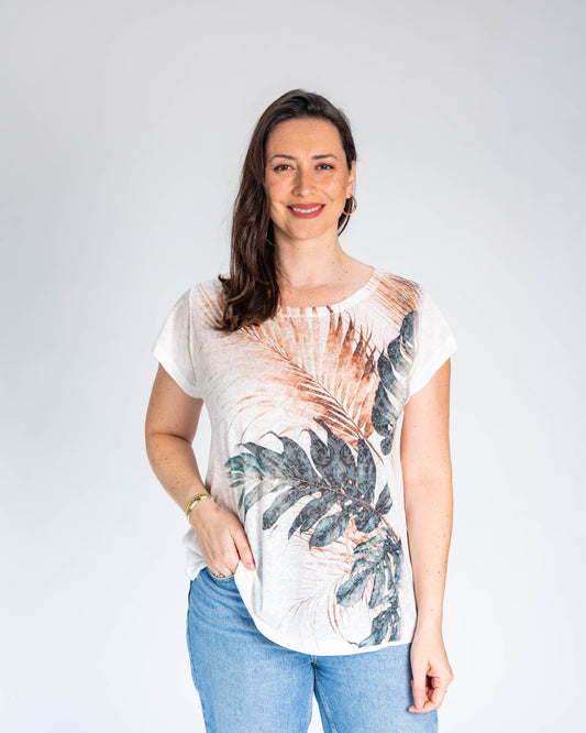 Polera BR Aline Hojas