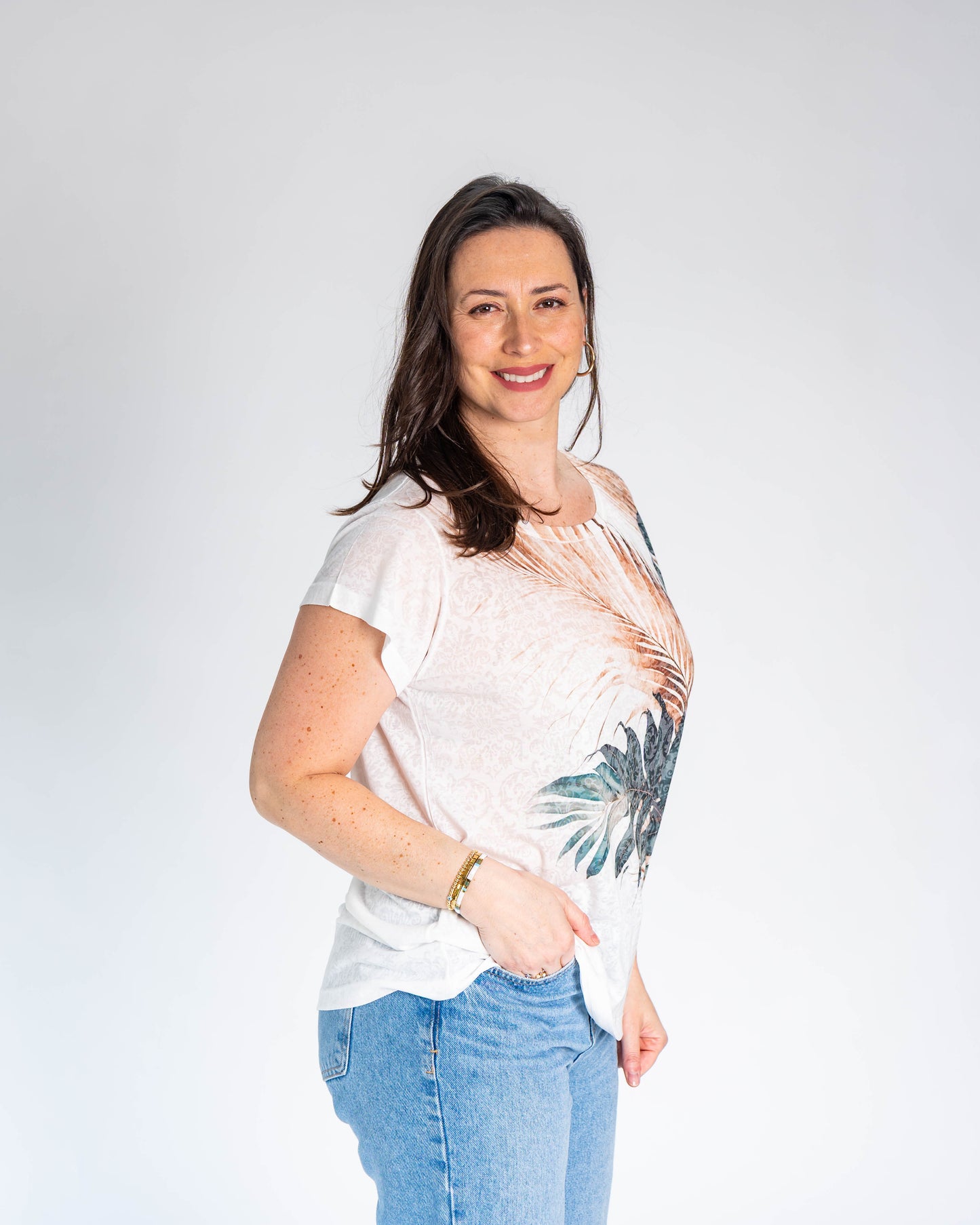 Polera BR Aline Hojas