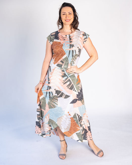 Conjunto Polera y Falda Solange Celeste