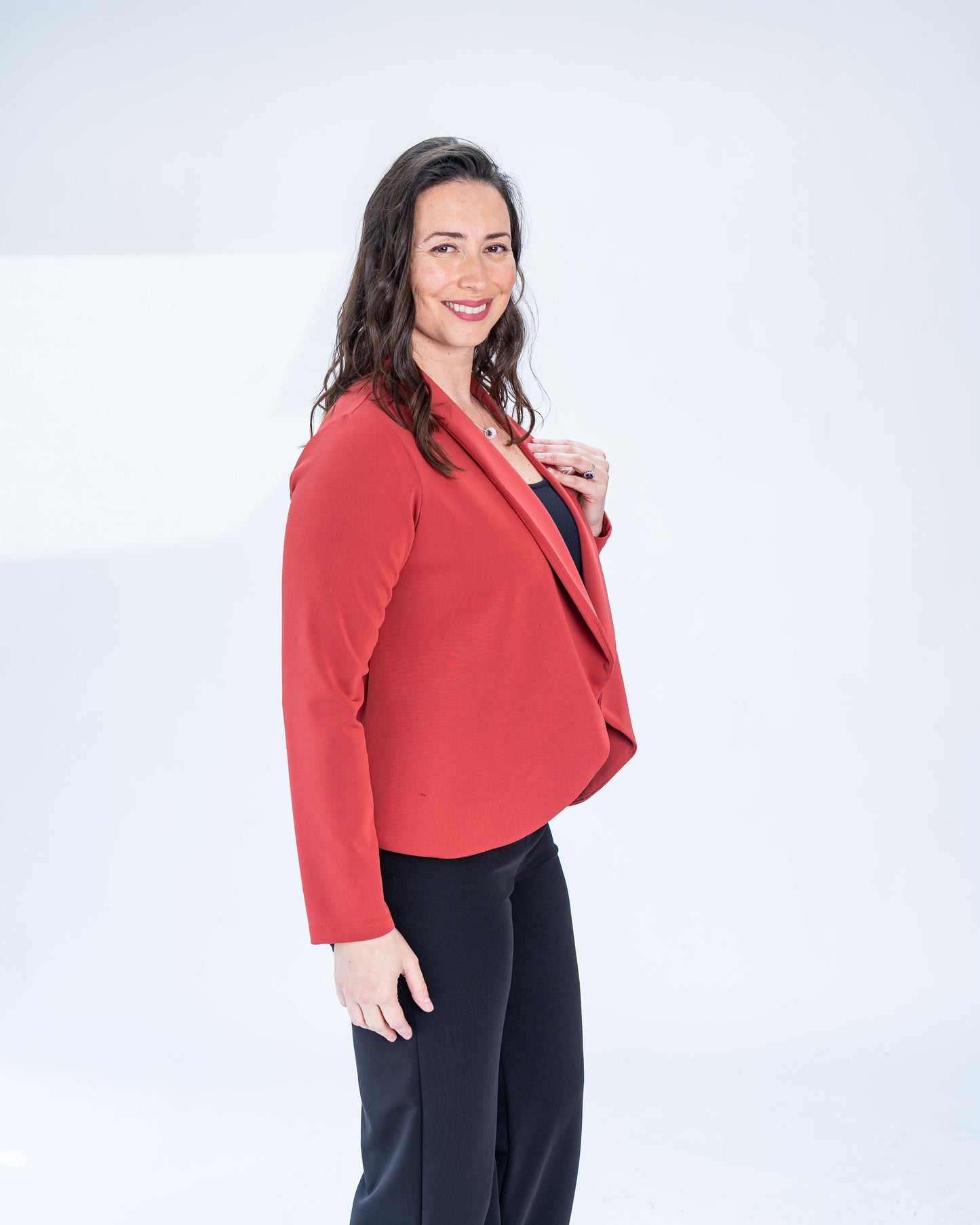 Chaqueta Ignacia Manga Larga Terracota