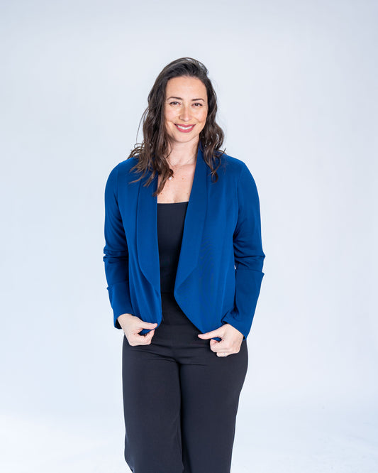 Chaqueta Ignacia Manga Larga Azul