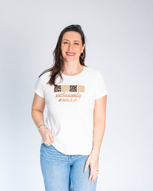 Polera BR Fernanda Exclusively Print Blanco