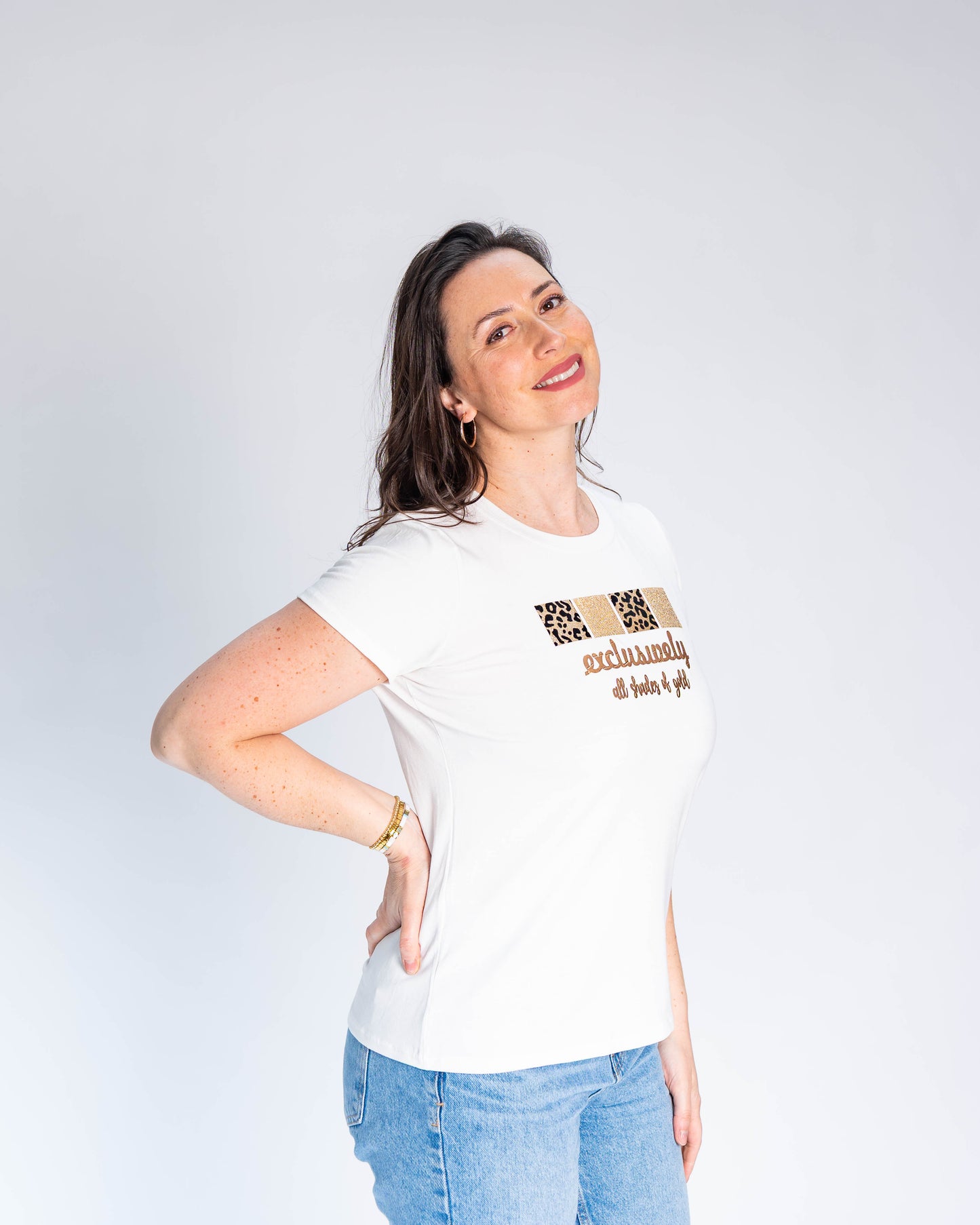 Polera BR Fernanda Exclusively Print Blanco