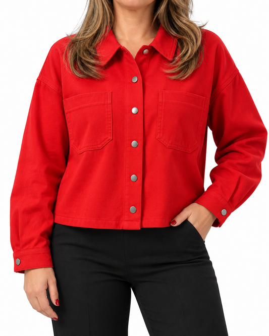 Chaqueta Biker Tiare Rojo