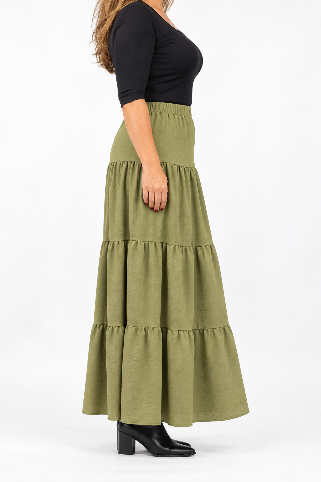 Falda Lisa Tamara Verde