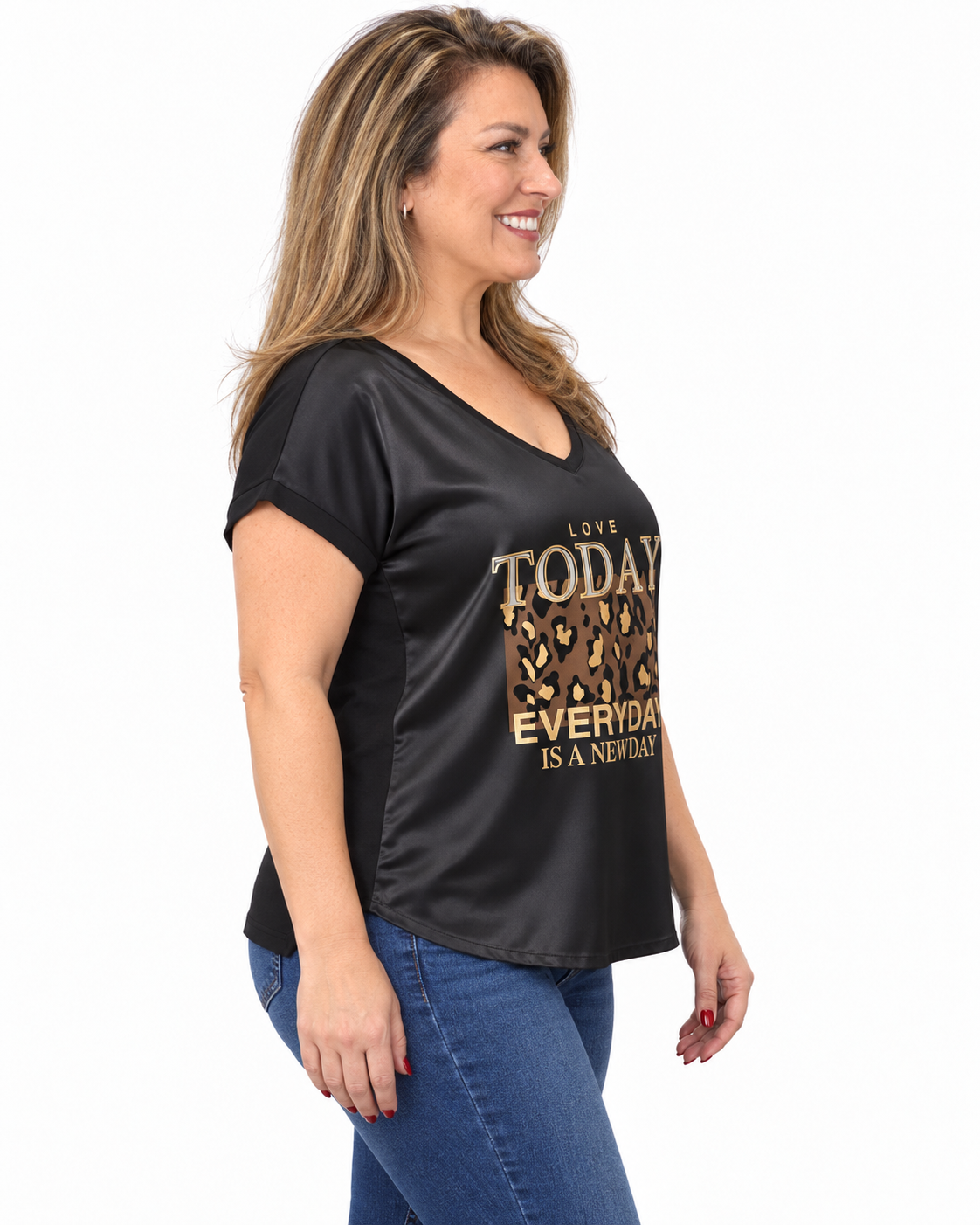 Polera Satín Today Negro